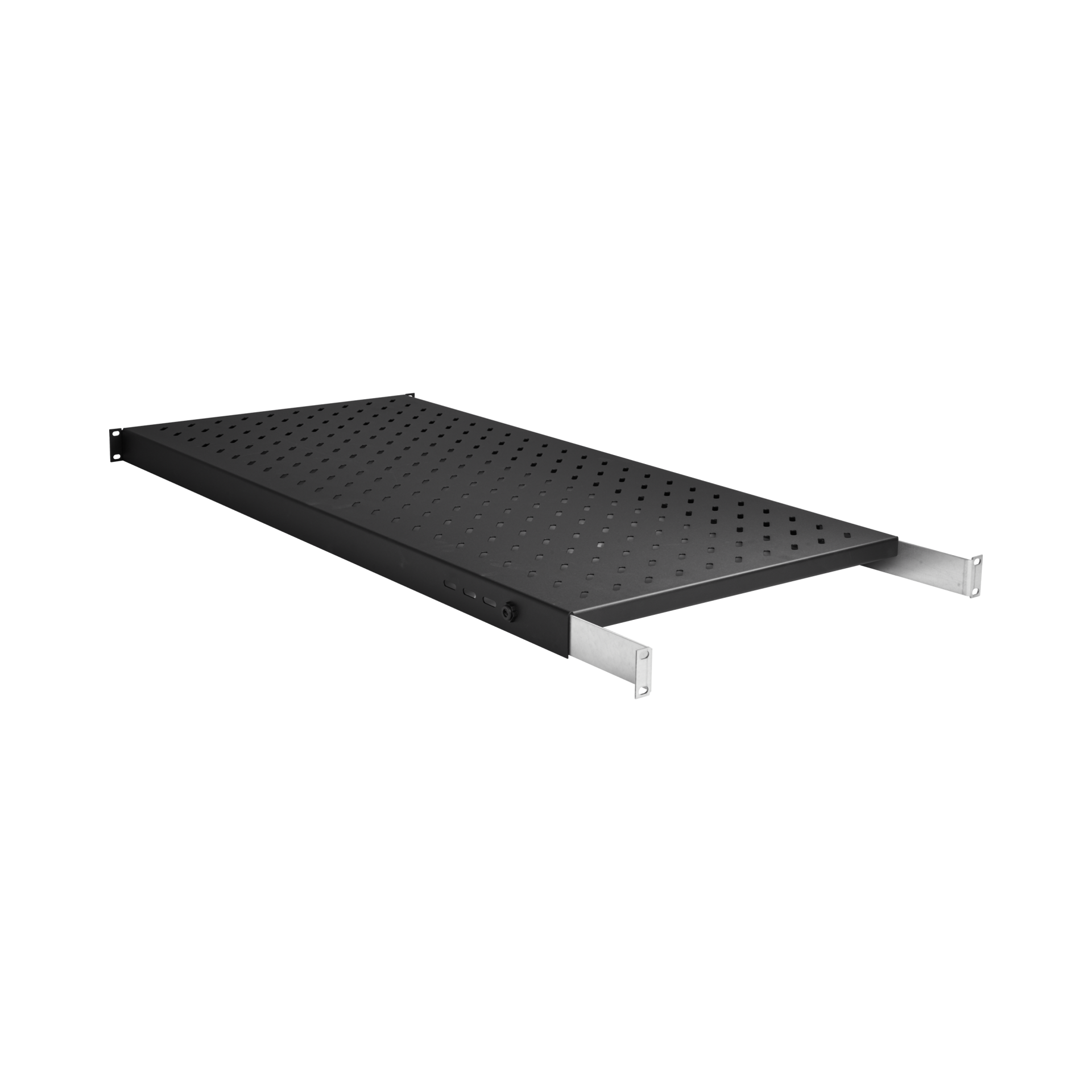 19" 1U Shelf, Fixed, MD 950..1050 mm, Max. Load 120 kg, CD 1200, RAL9005