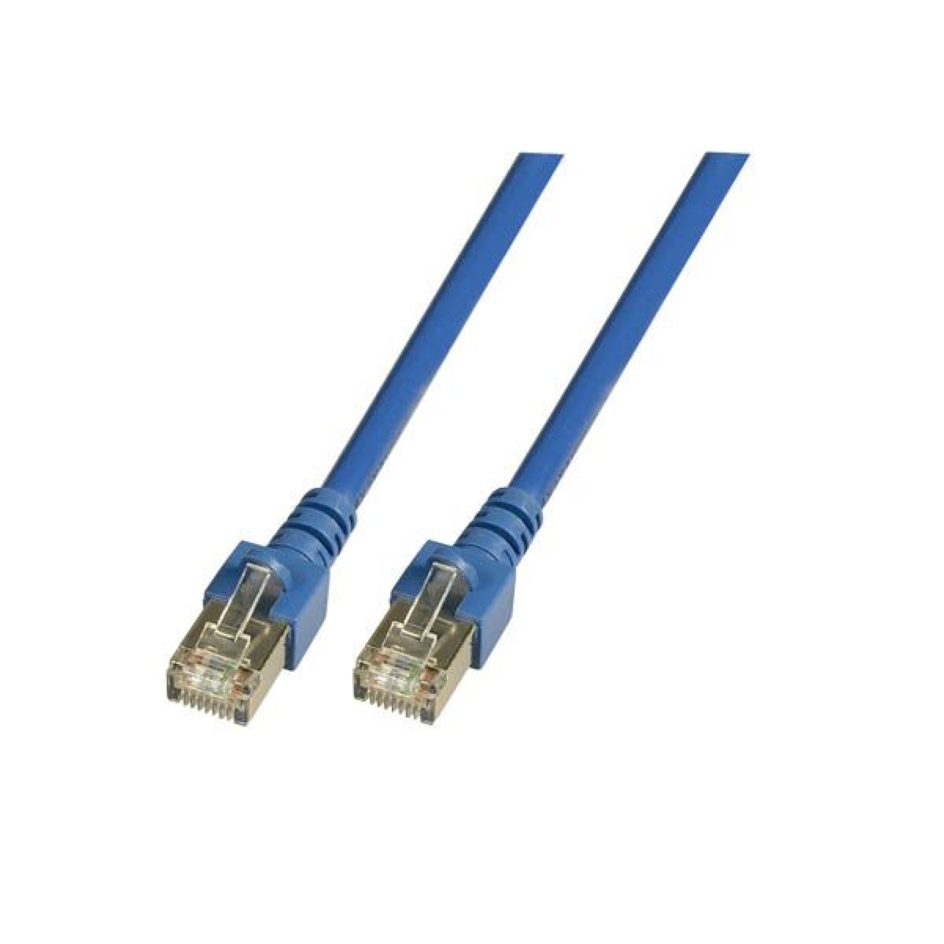 RJ45 Patch cable SF/UTP, Cat.5e, PVC, CCA, 0.5m, blue