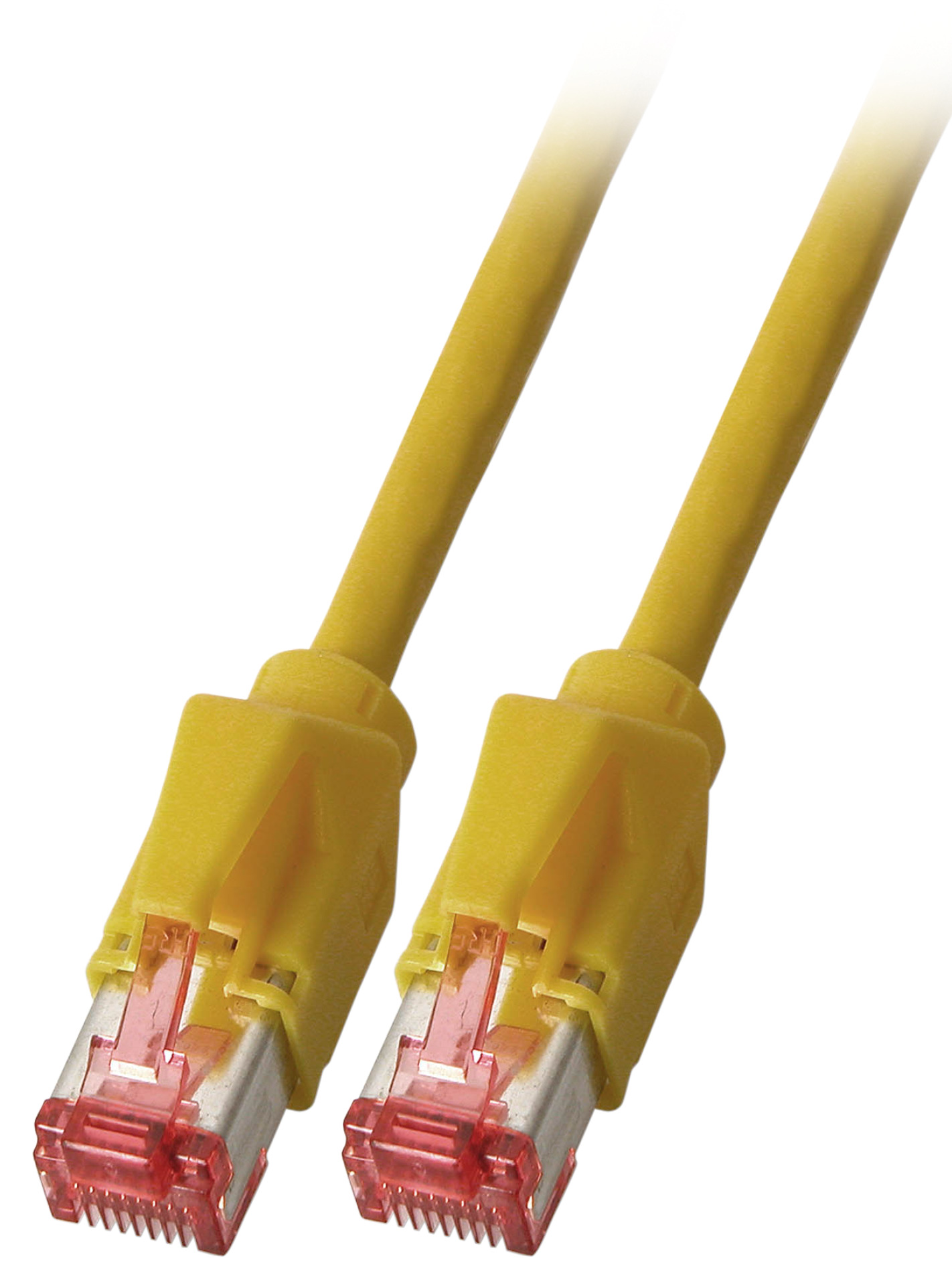 RJ45 Patch cable S/FTP, Cat.6A, TM21, Dätwyler 7702, 0,5m, yellow