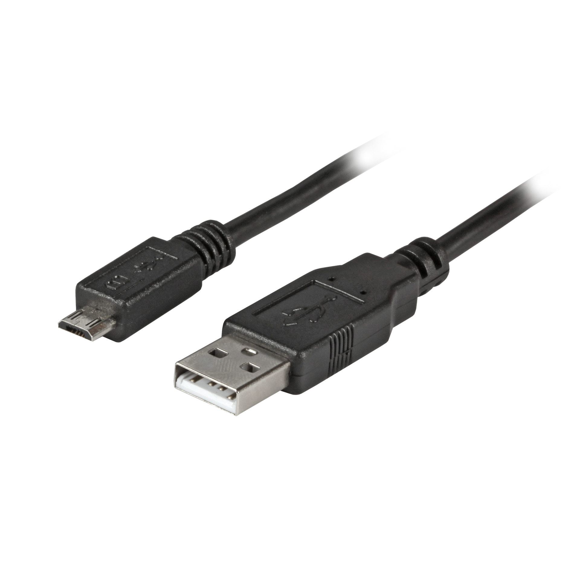 USB2.0 Connection Cable A-Micro-B 5pol., M-M, 1.0m, black, Premium