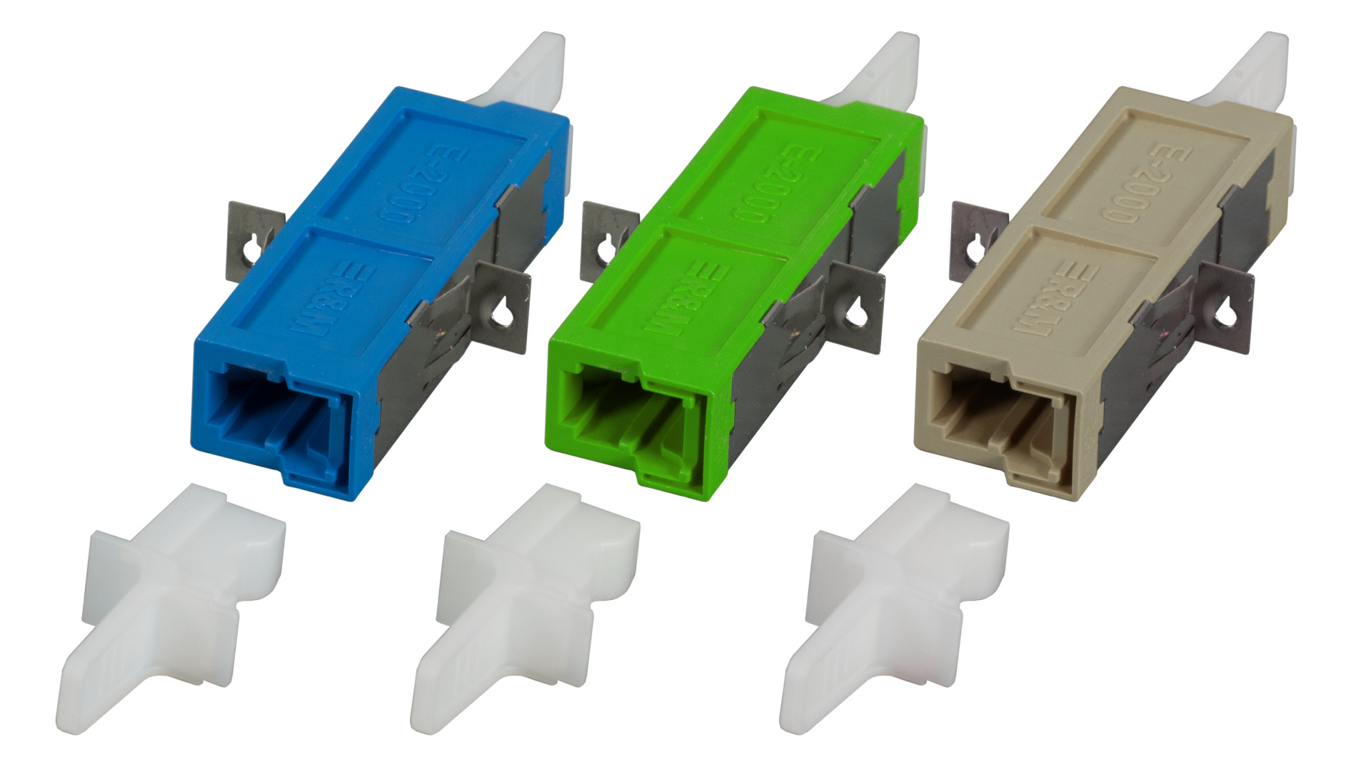 E2000® simplex adapter single- mode, sleeve ceramic