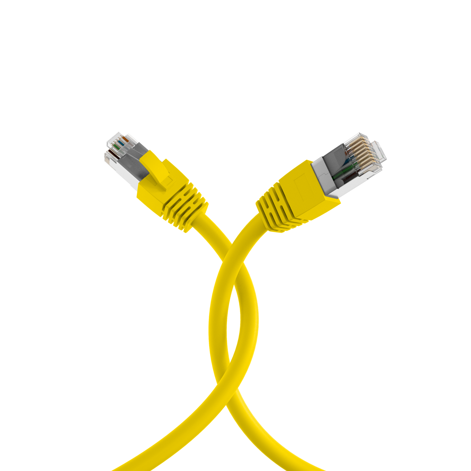 RJ45 Patch Cord Cat.8.1 S/FTP LSZH BC yellow 10m