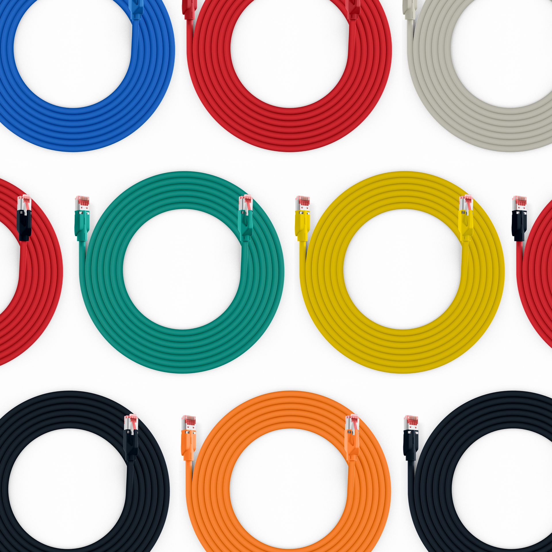 RJ45 Patch Cord Cat.6A S/FTP LSZH Draka UC900 TM21 grey 10m