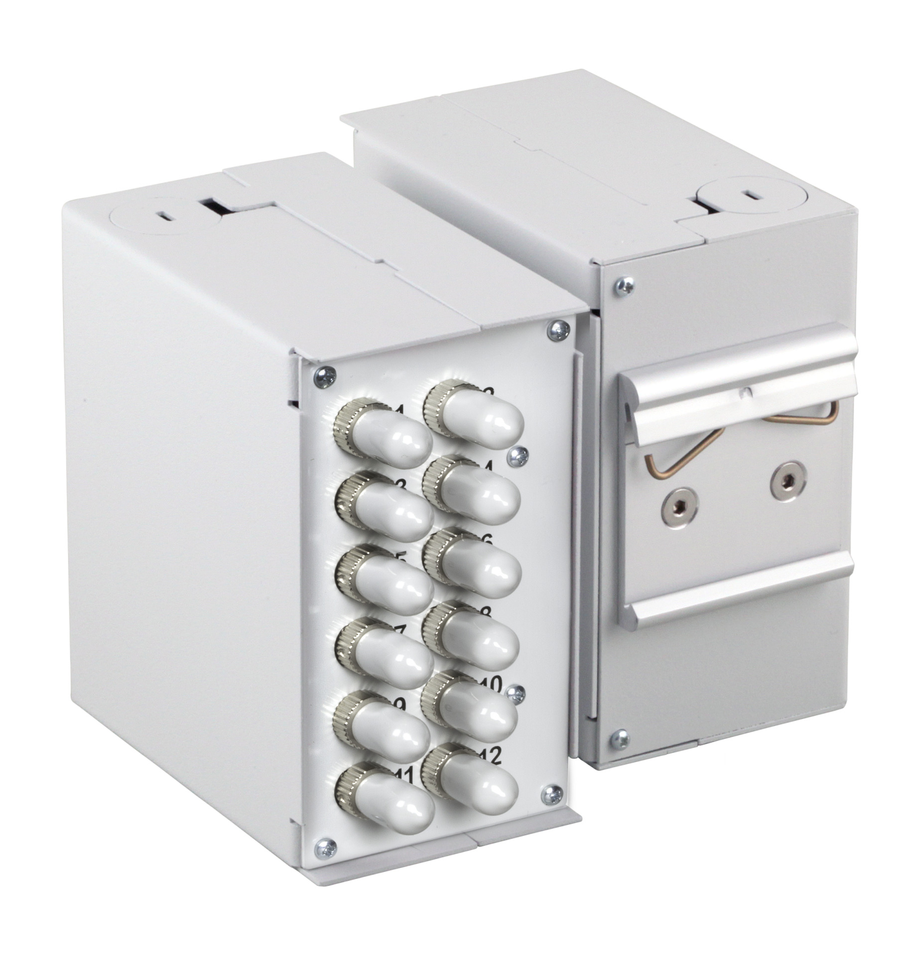Front plate for 6 x SC-D, LC-Quad with 2.8mm mounting holes