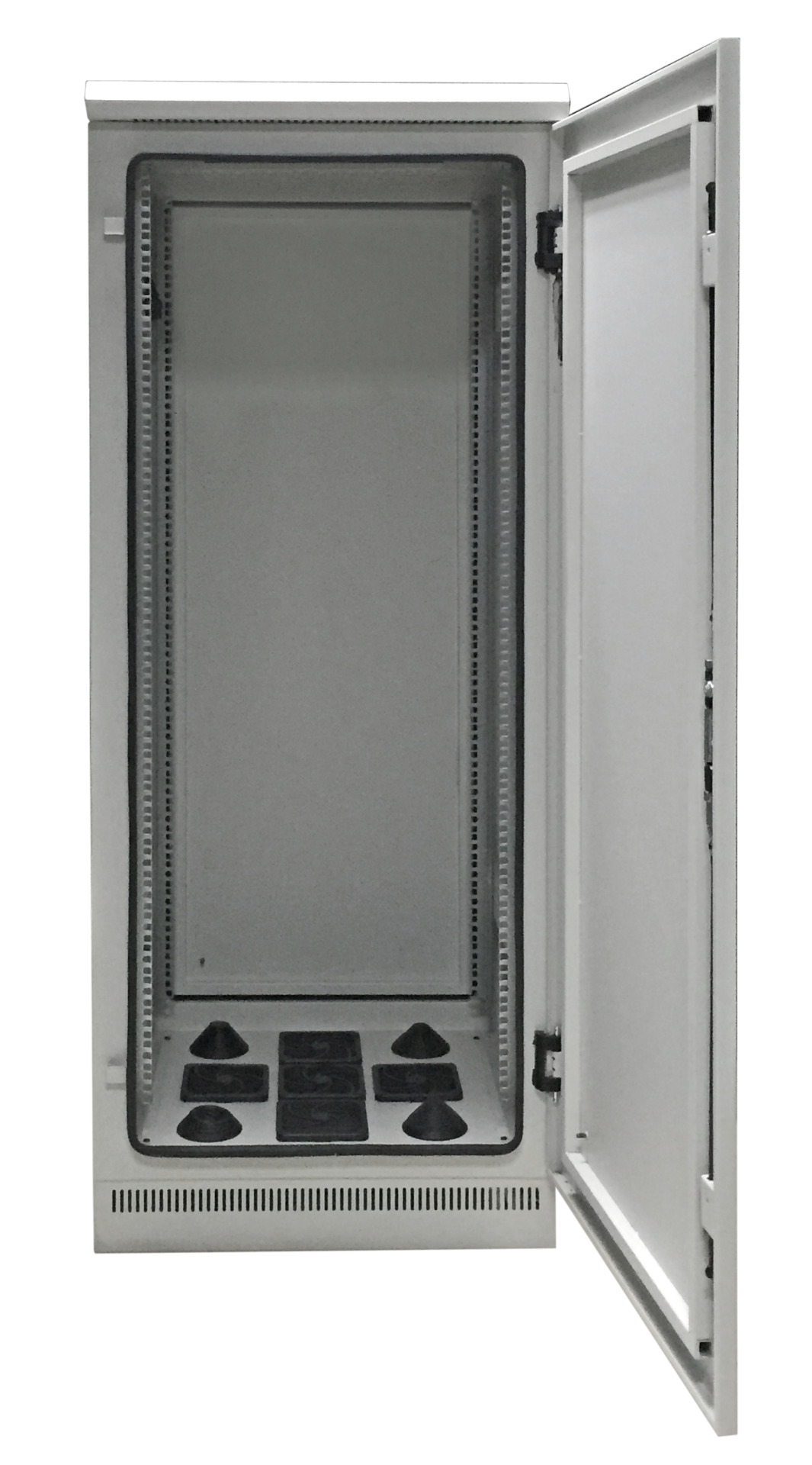 19" Network Cabinet 42U 800x1000, IP55, with Pre-Assembled Plinth, RAL7035
