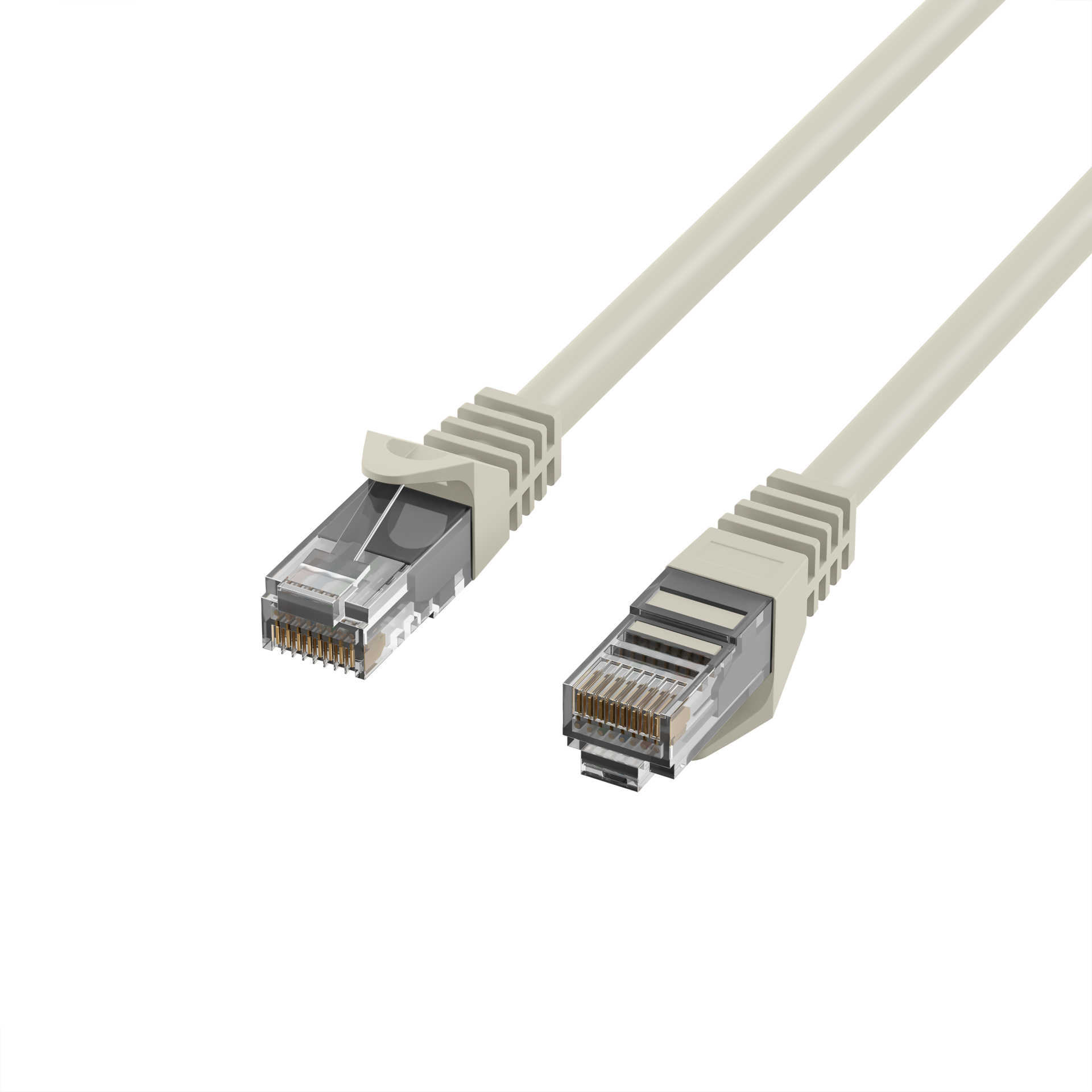 RJ45 Patch Cord Cat.5e U/UTP LSZH CCA AWG24/7 grey 1m