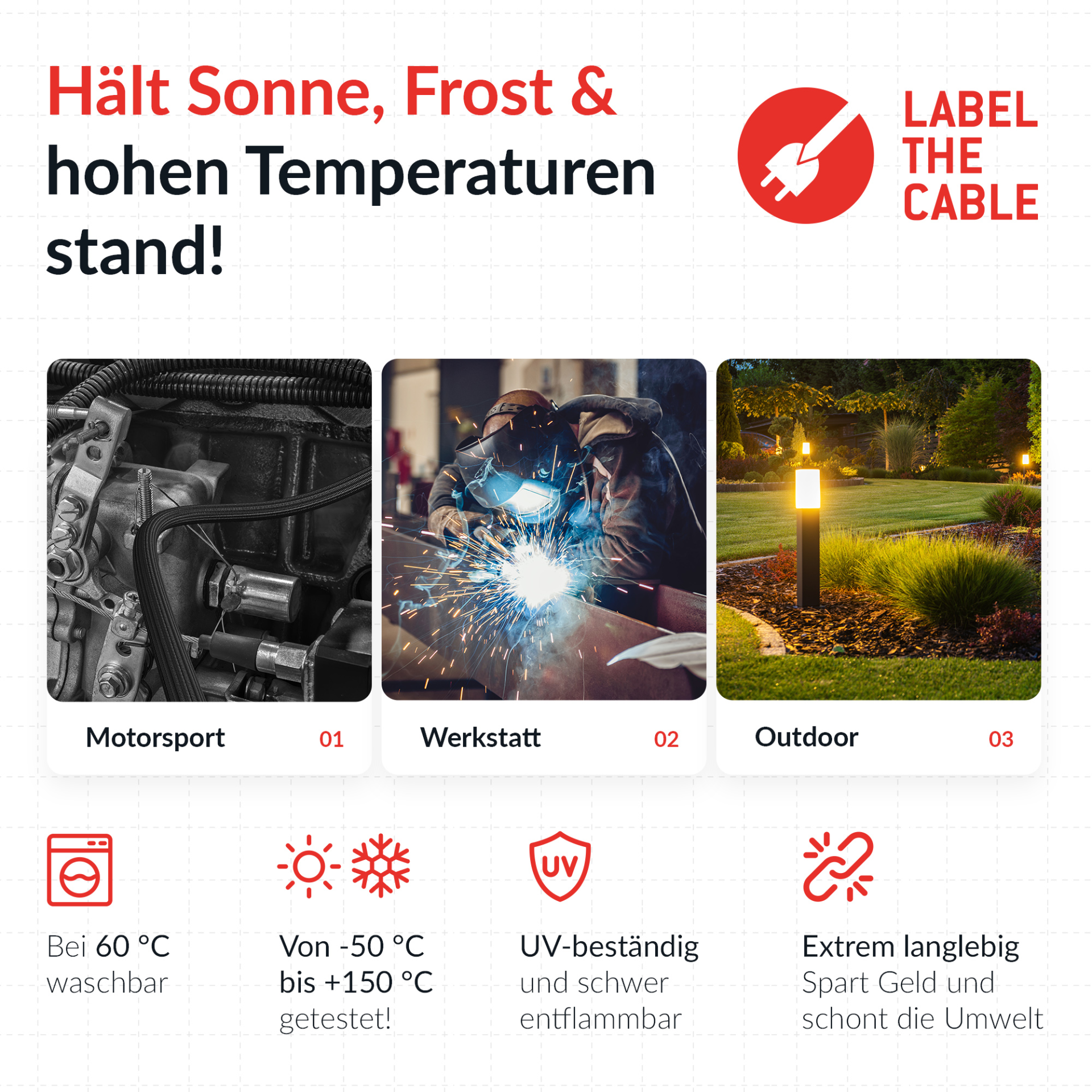 LTC CABLE TUBE, soft polyester tube diameter 2.5 - 4cm 2m white