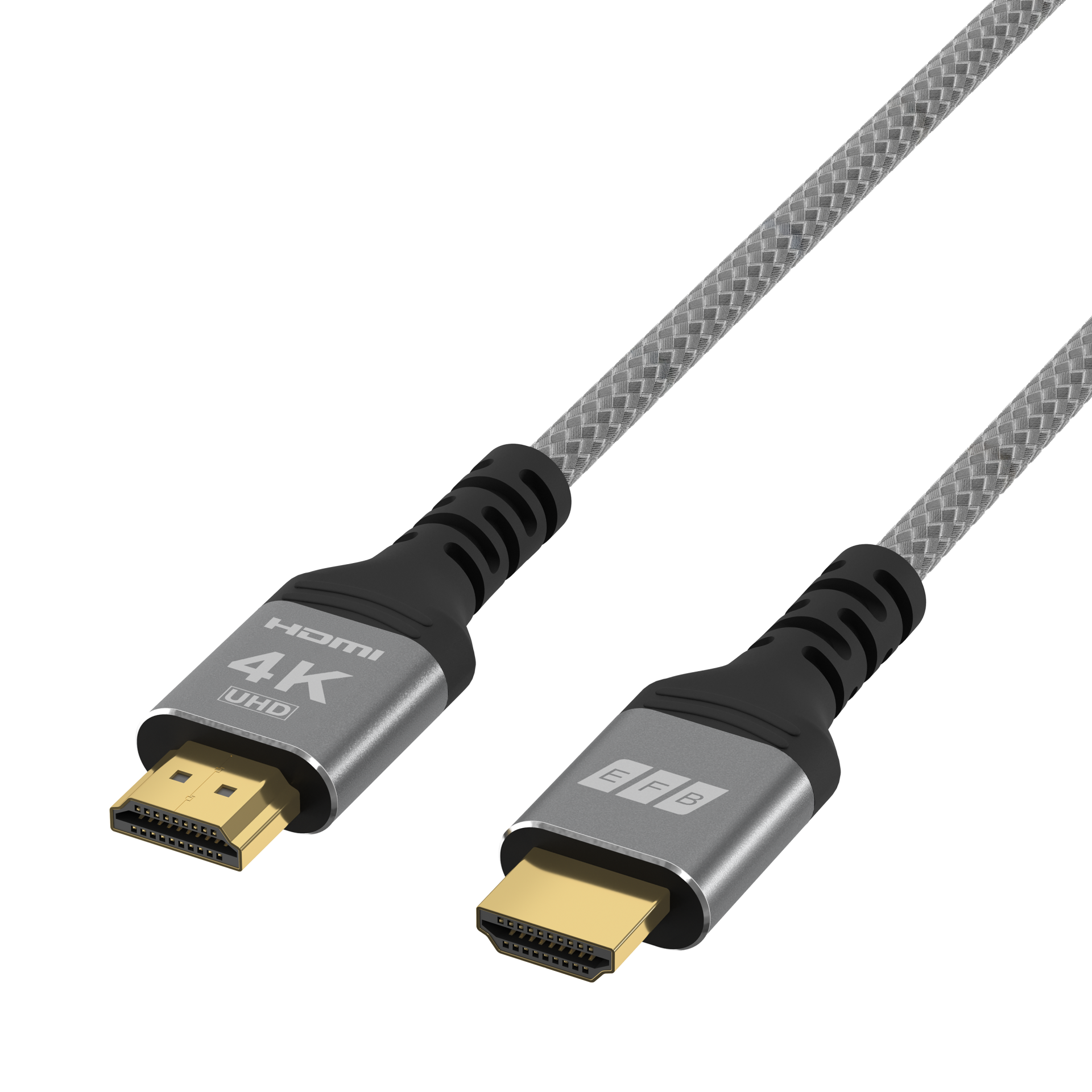 HDMI cable high-speed with Ethernet4K60Hz 18Gbit/s 10m gray comp. with HDMI 2.0