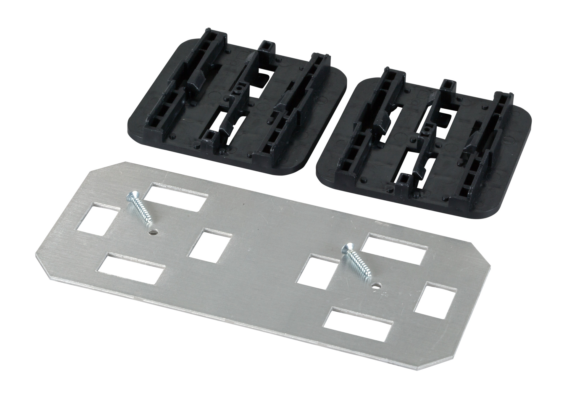 Cable duct fixing set C-rail or DIN Rail mountable