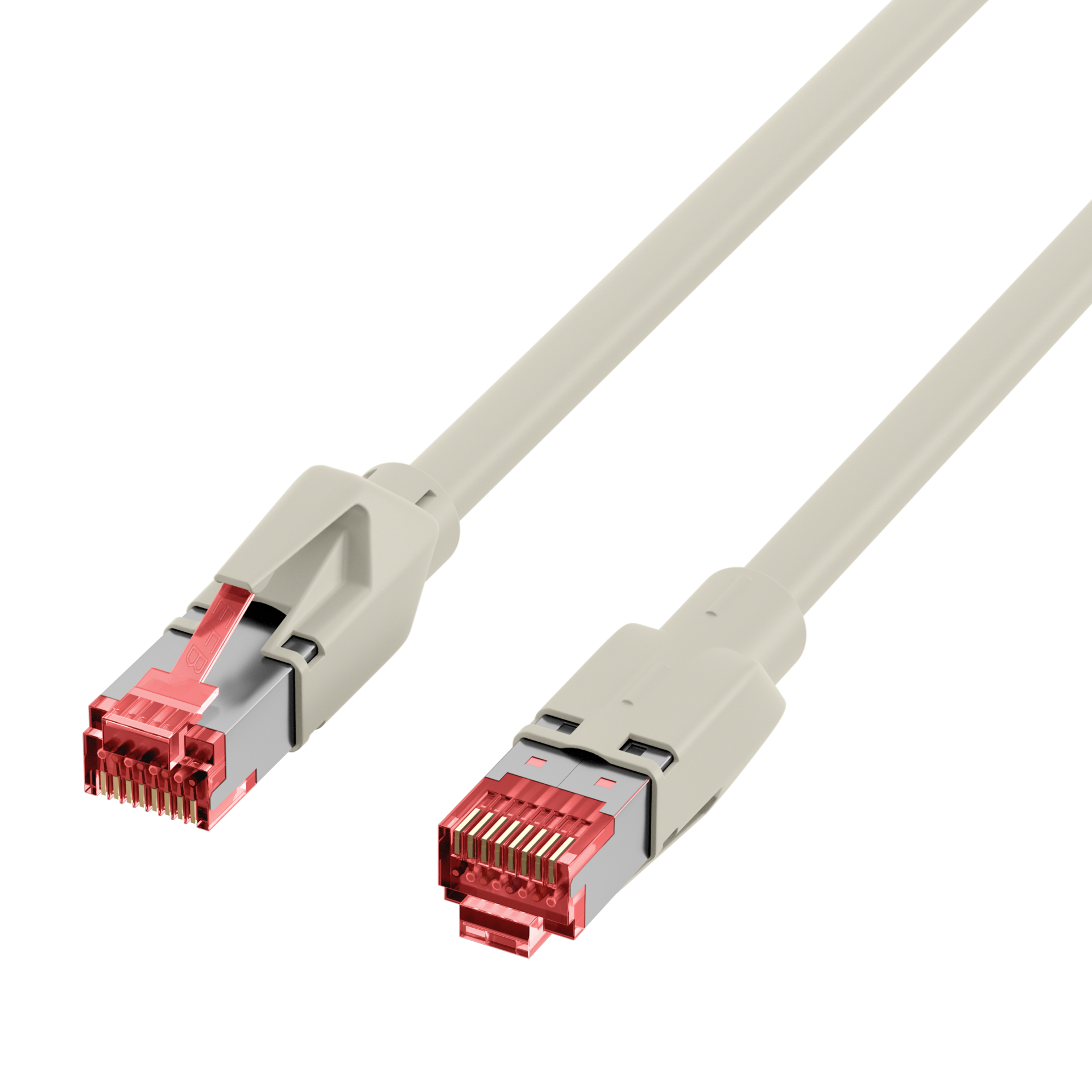 RJ45 Patch Cord Cat.6A S/FTP LSZH Draka UC900 TM21 grey 0,5m