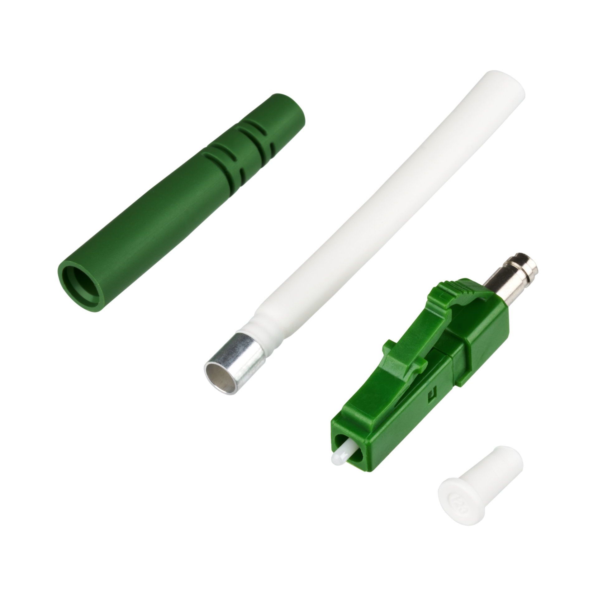 LC/APC8°-connector simplex Singlemode, preangled