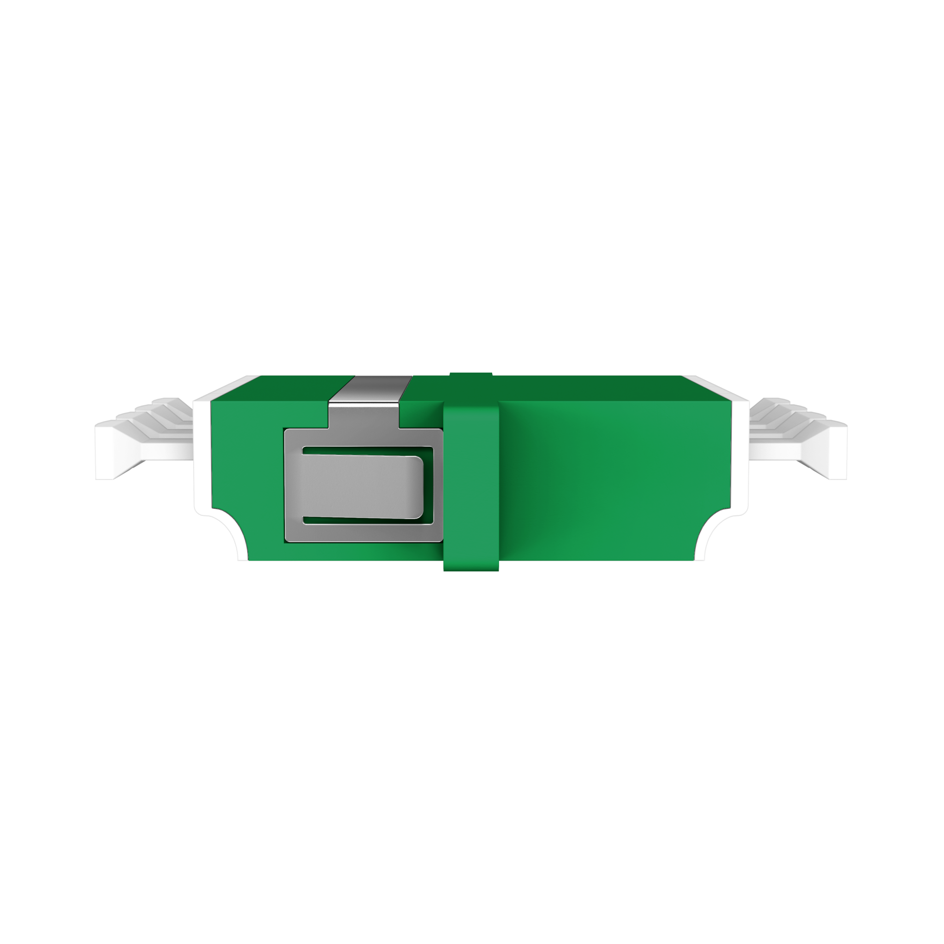 Adapter  LC/APC Quad OS2 green 