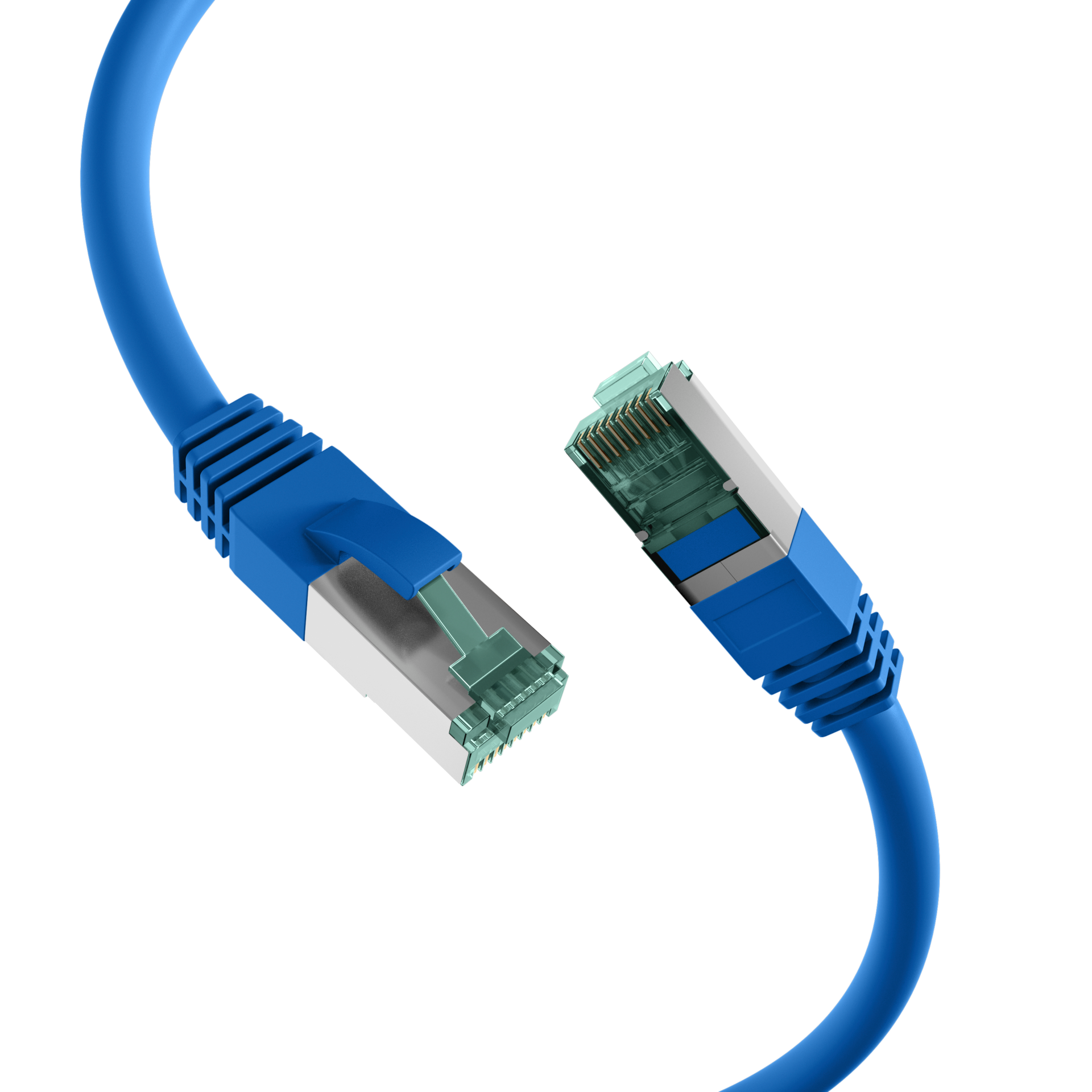 RJ45 Patch Cord Cat.6A S/FTP LSZH blue 50m