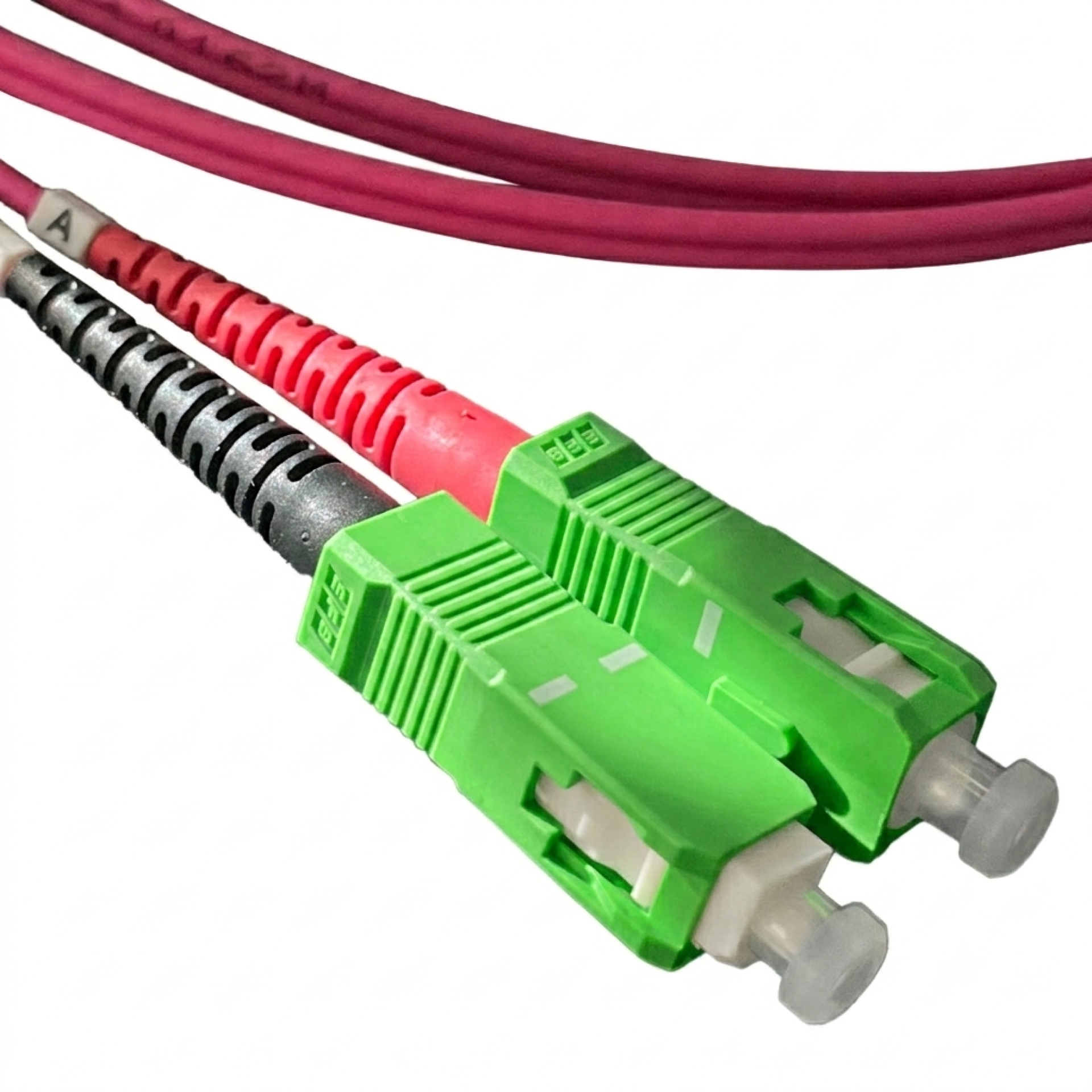 Simplex patch cable SC/APC-SC OS2 G657A2 2m LSZH 3mm yellow