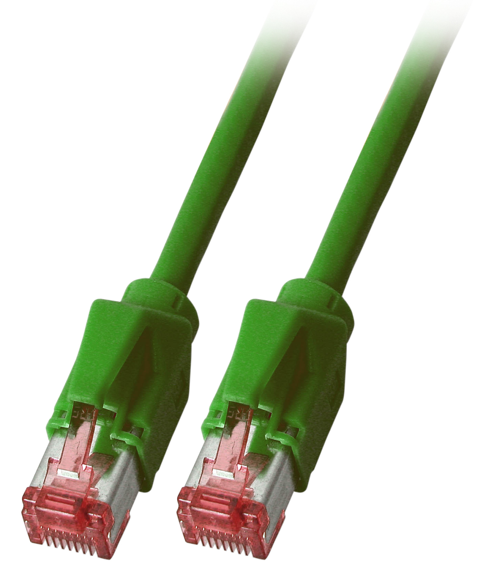 RJ45 Patch cable S/FTP, Cat.6A, TM21, Dätwyler 7702, 1m, green