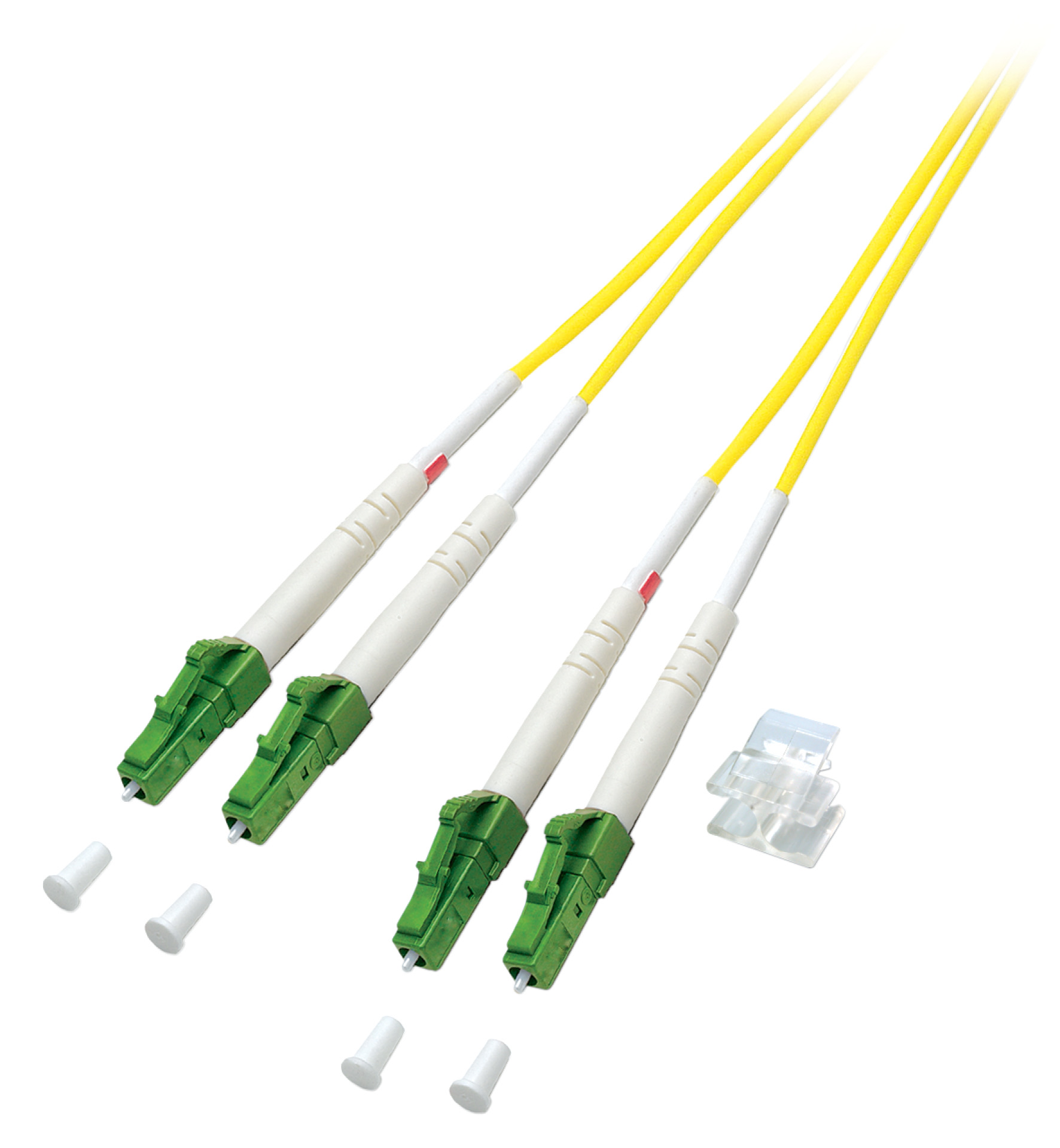 Duplex Patchcable LC/APC-LC/APC OS2 G652D 1m LSZH 2mm yellow