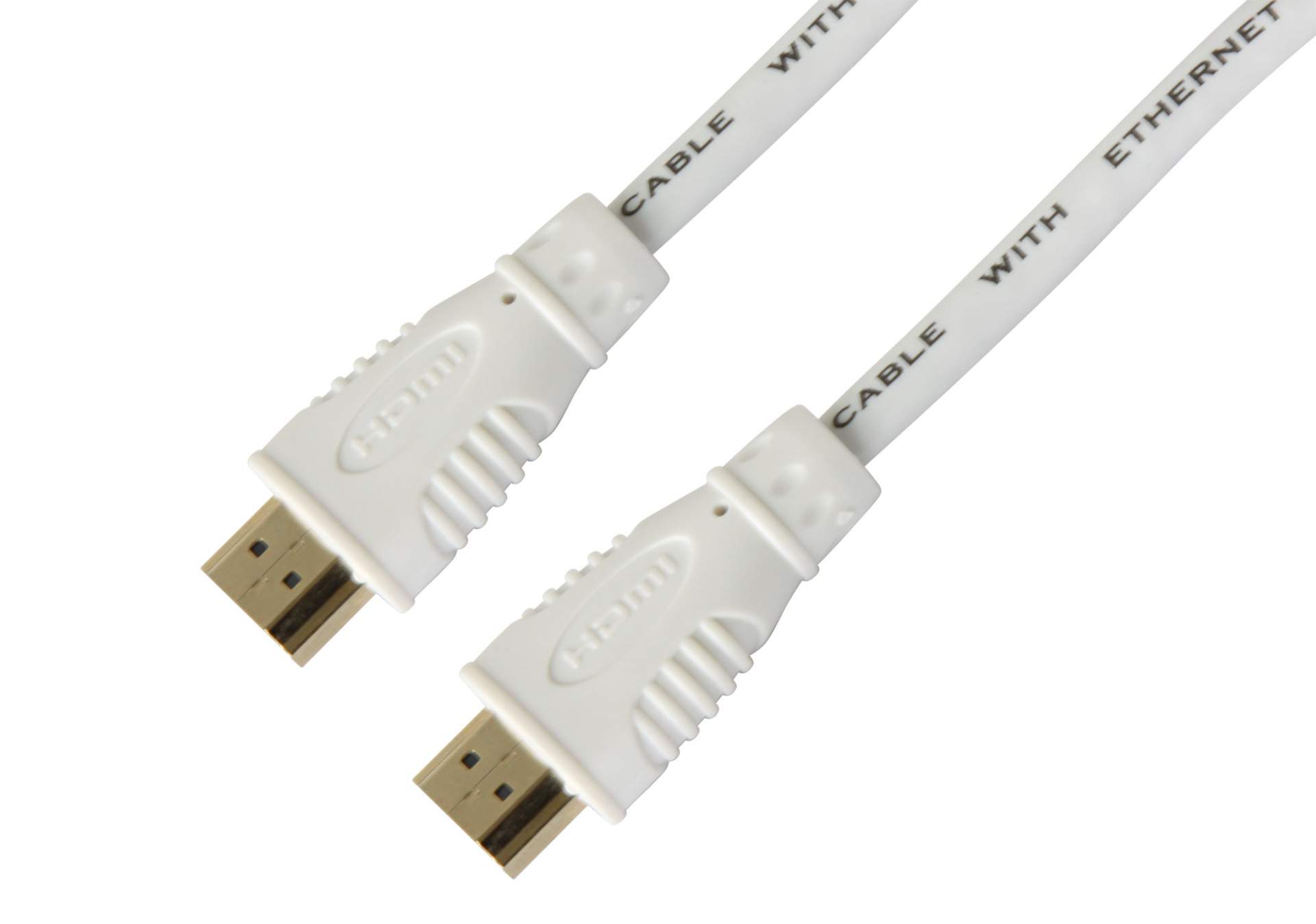 High Speed HDMI Cable with Ethernet, white, 2m