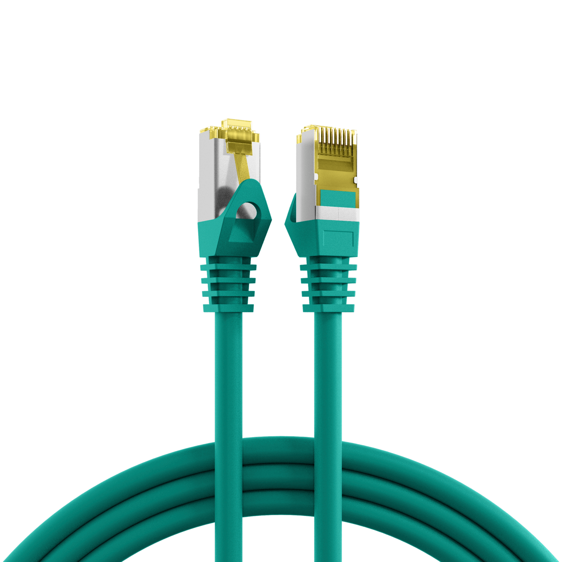 RJ45 Patch Cord Cat.6A S/FTP LSZH Cat.7 raw cable green 30m