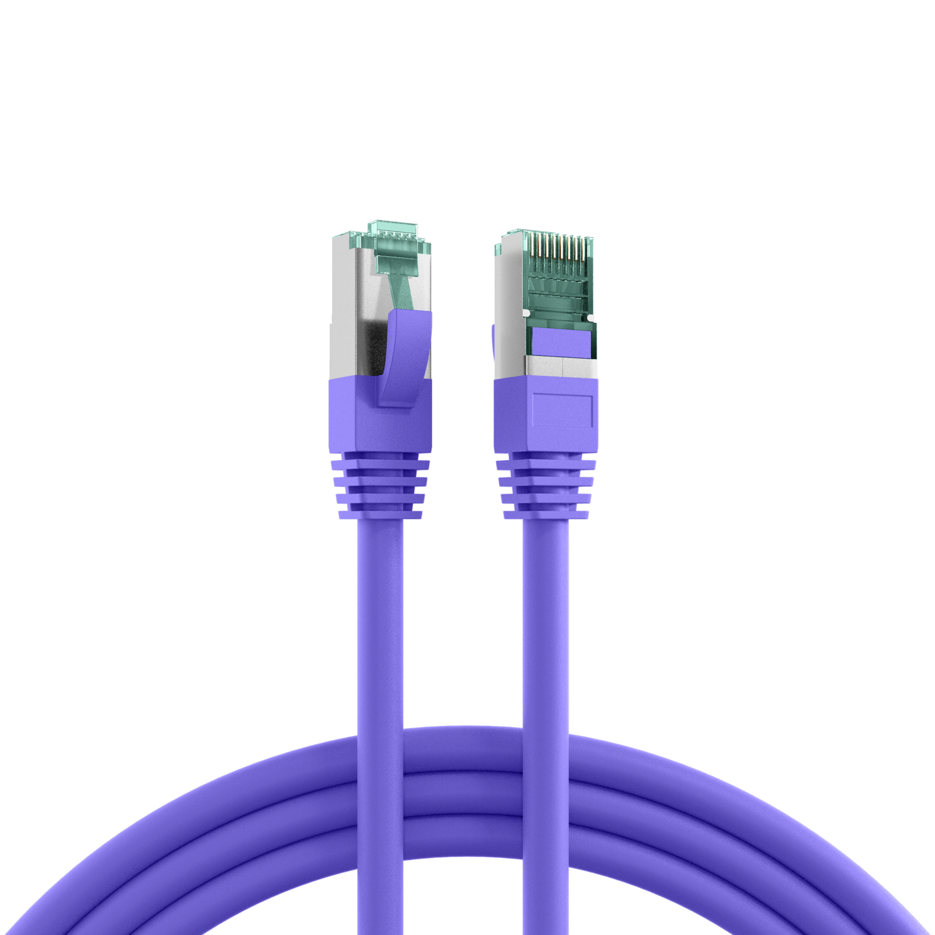 RJ45 Patch Cord Cat.6A S/FTP LSZH violet 50m