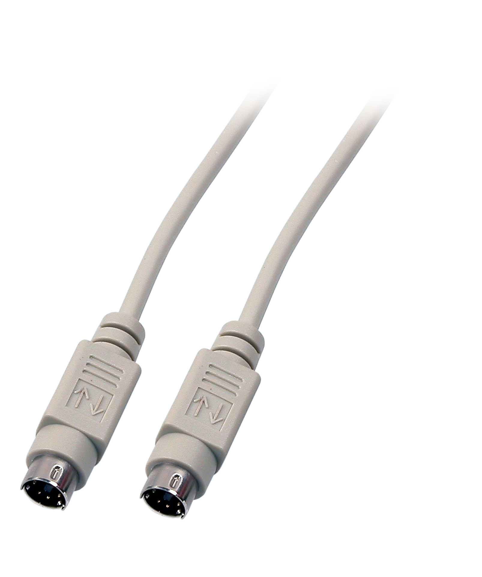 Mouse/-Keyboard Connection Cable, 2x PS/", M-M, 5,0m, beige