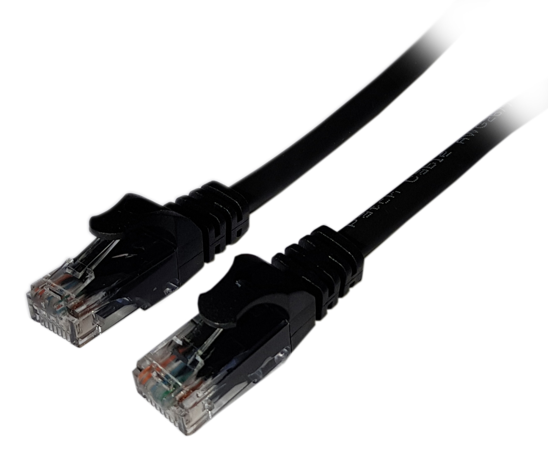 RJ45 Patchcable U/UTP, Cat.6A 3.0m, black, LSZH  OD=6,2mm