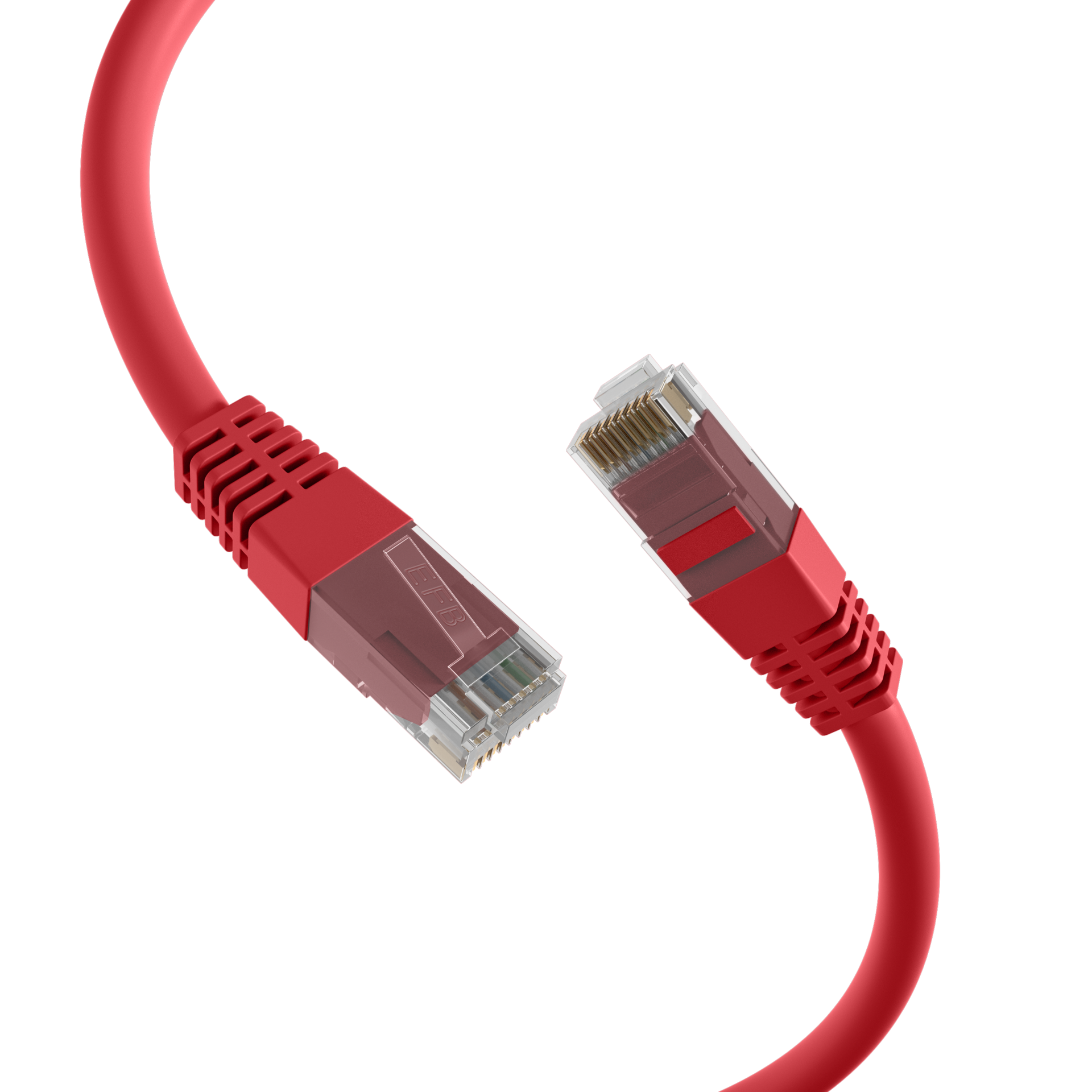 RJ45 Patchkabel Cat.6 U/UTP PVC CCA rot