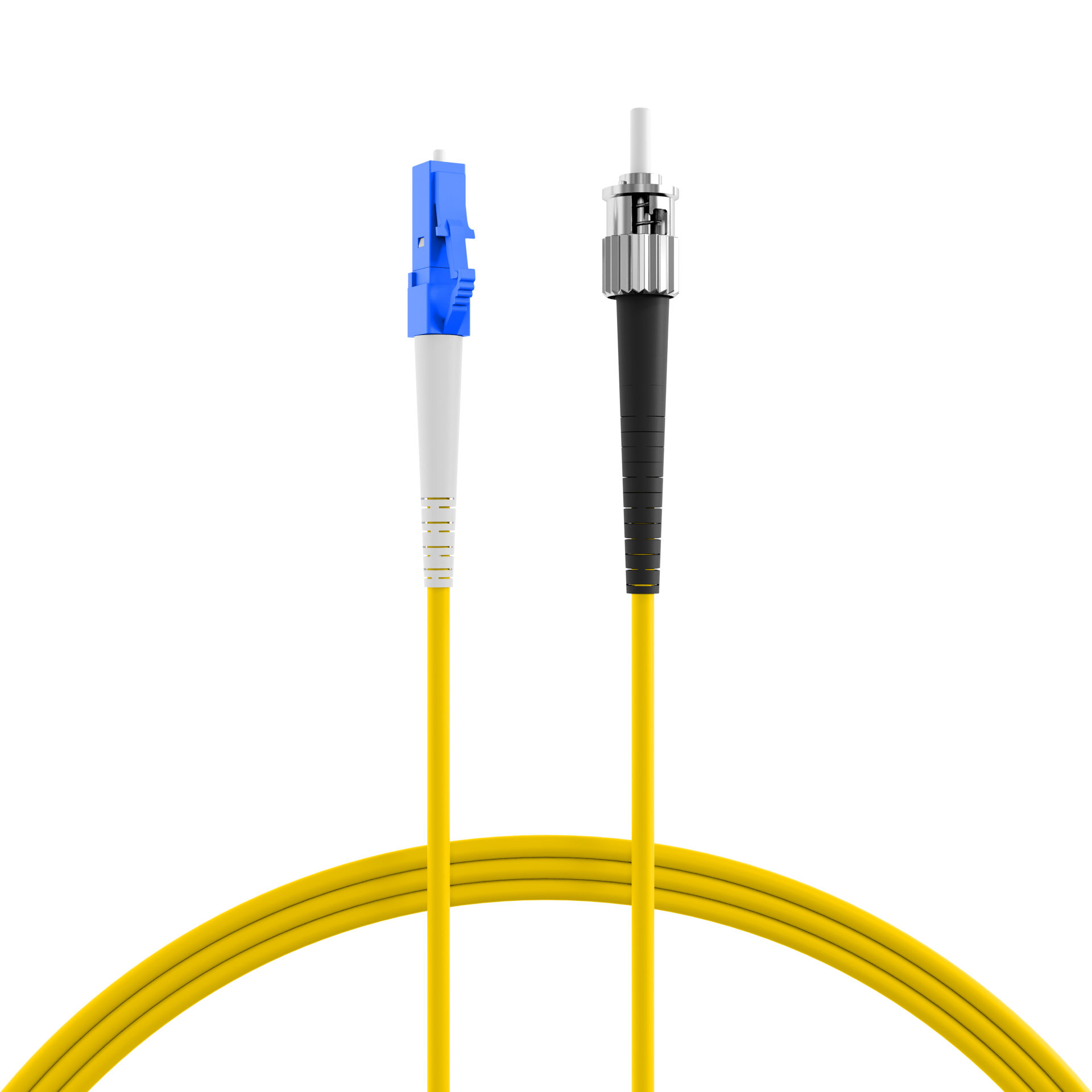 Simplex Fiber Optic Patch Cable LC-ST OS2 5m 3,0mm Yellow 9/125µm
