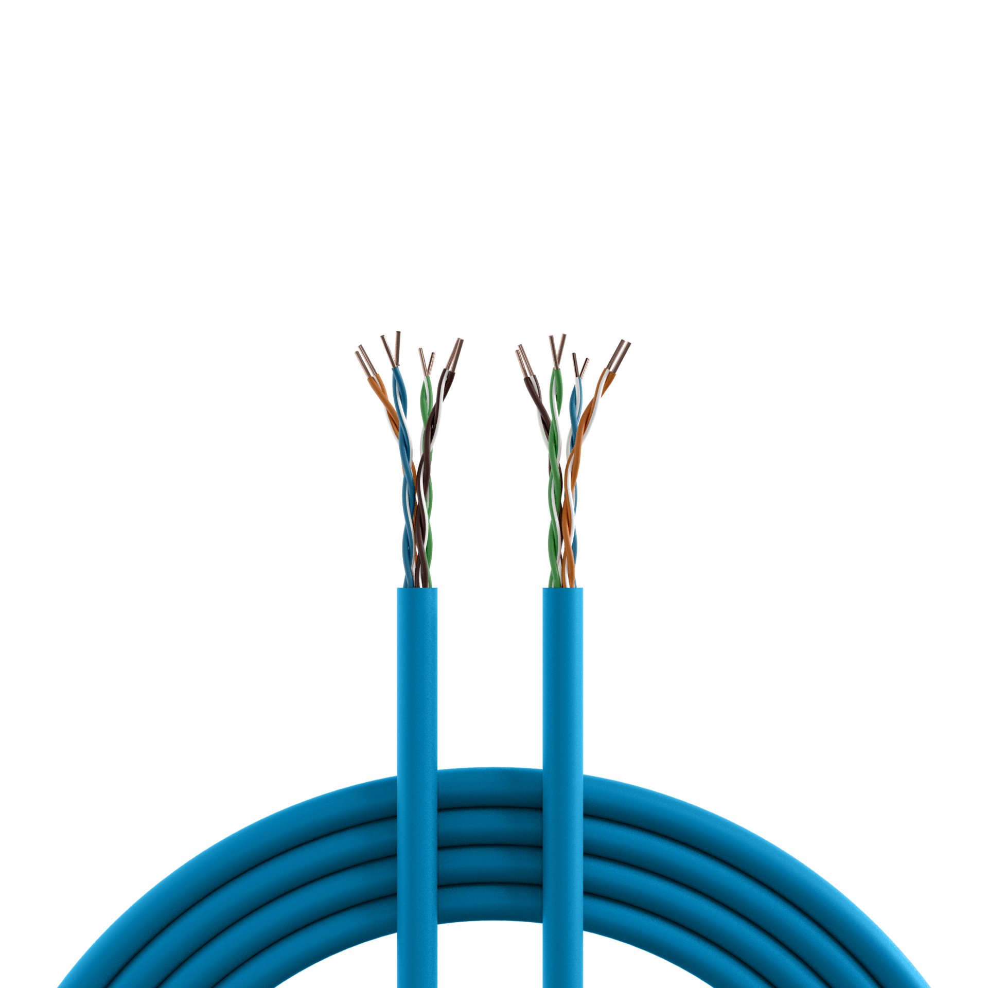 INFRALAN® Cat.6A 500 AWG23, U/UTP 4P CPR B2ca, RAL5015 blue, 305m