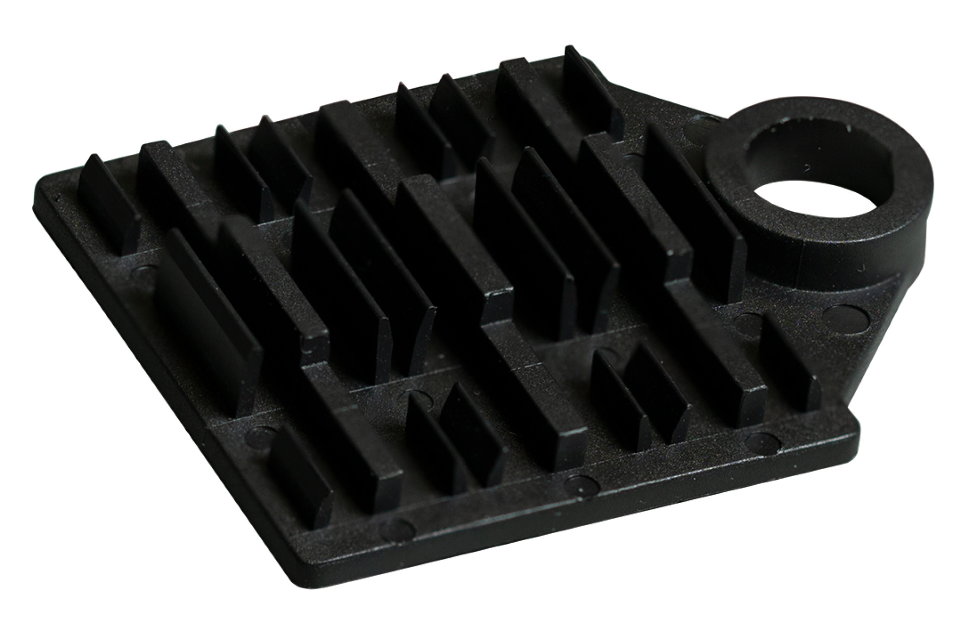 Splice holder for 6 x arc splices with shrink tube, black