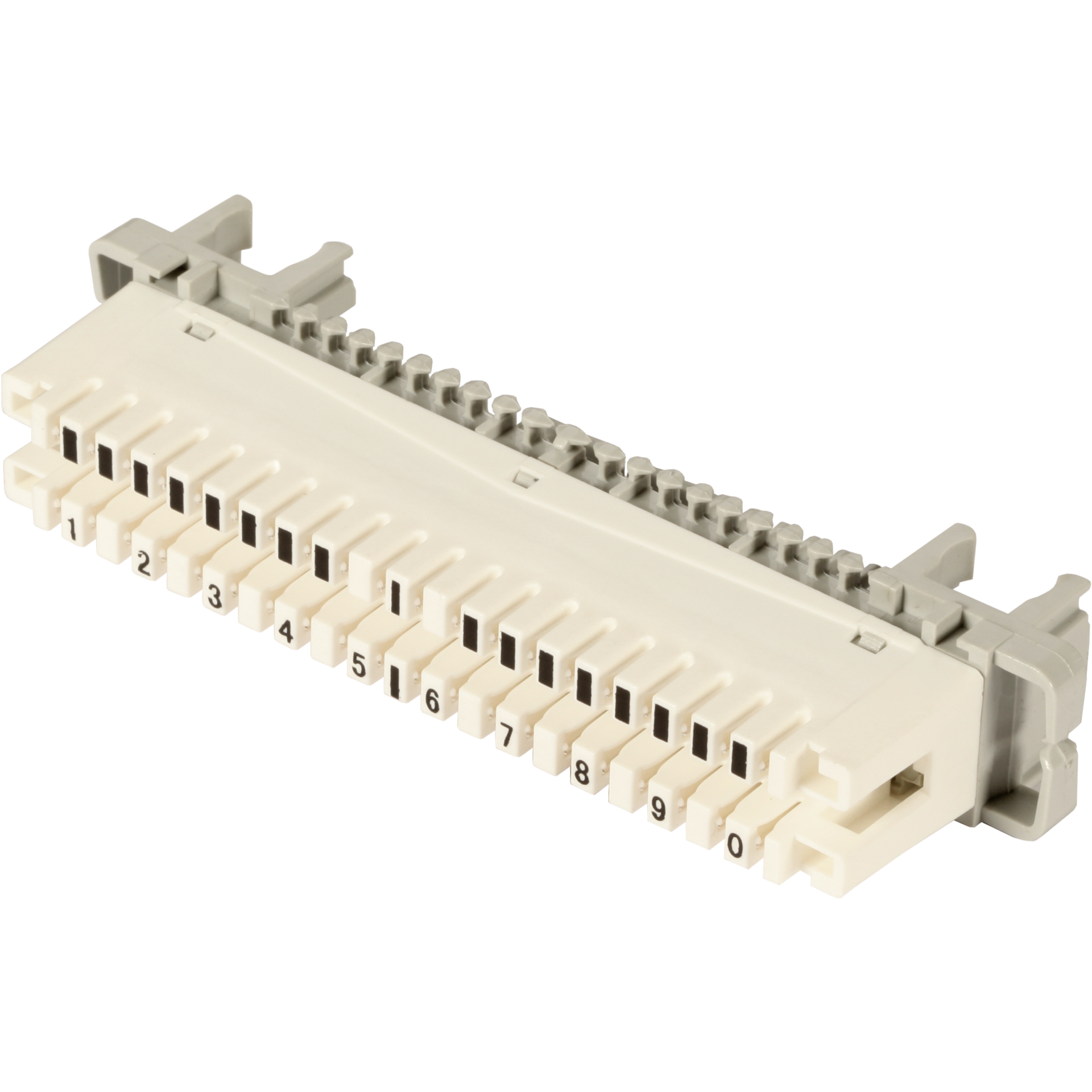 LSA Disconnection Module 2/10 10pairs for Profile Rods, w/o Colour Code
