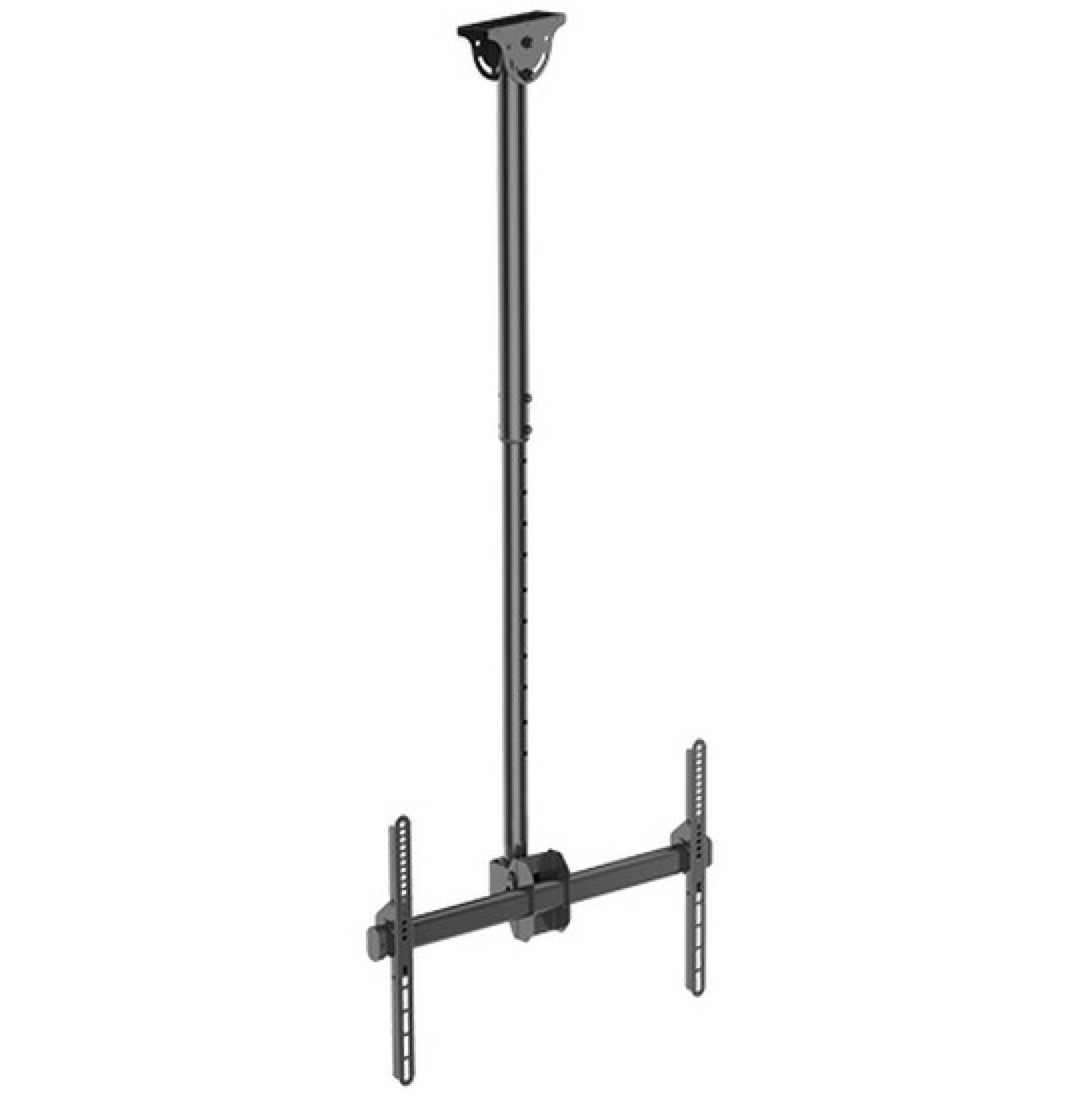 Telescopic universal ceiling support for 1 LED LCD TV 37"-70", long arm