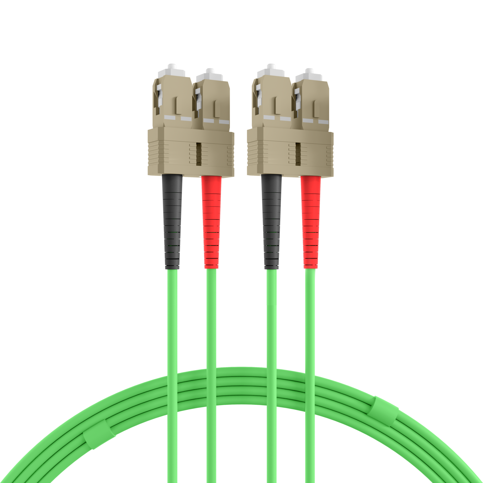 Duplex Patchcable SC-SC OM5 5m LSZH 3mm limegreen