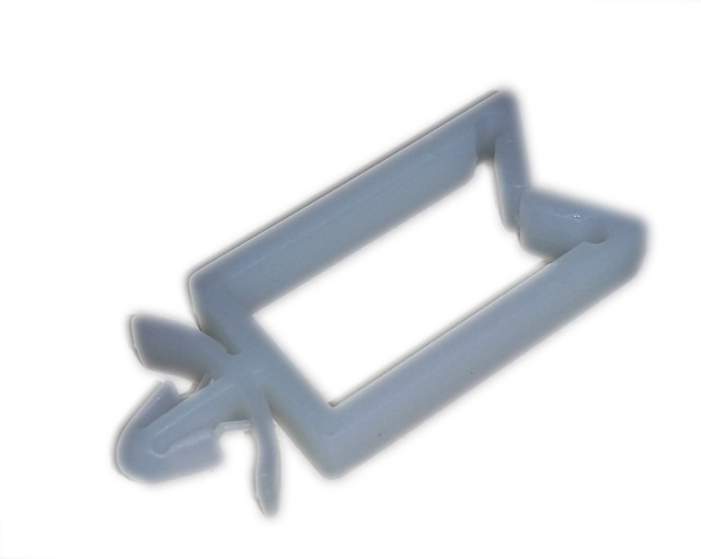 Cable holder 27 x 14,7mm, white