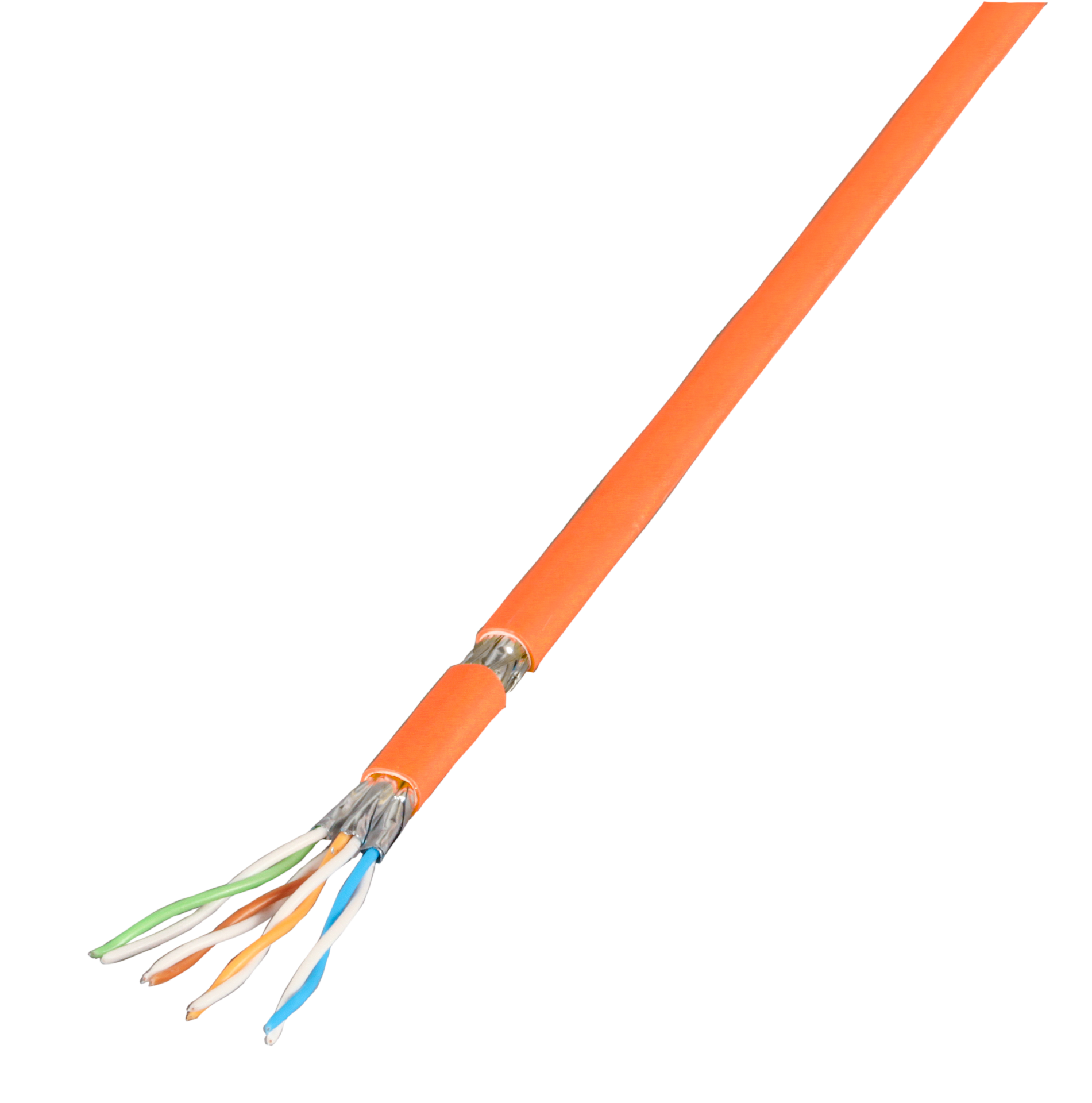 Patch cable Cat.7 PiMF UC900MHz FLEX, SS26 4P Dca, orange