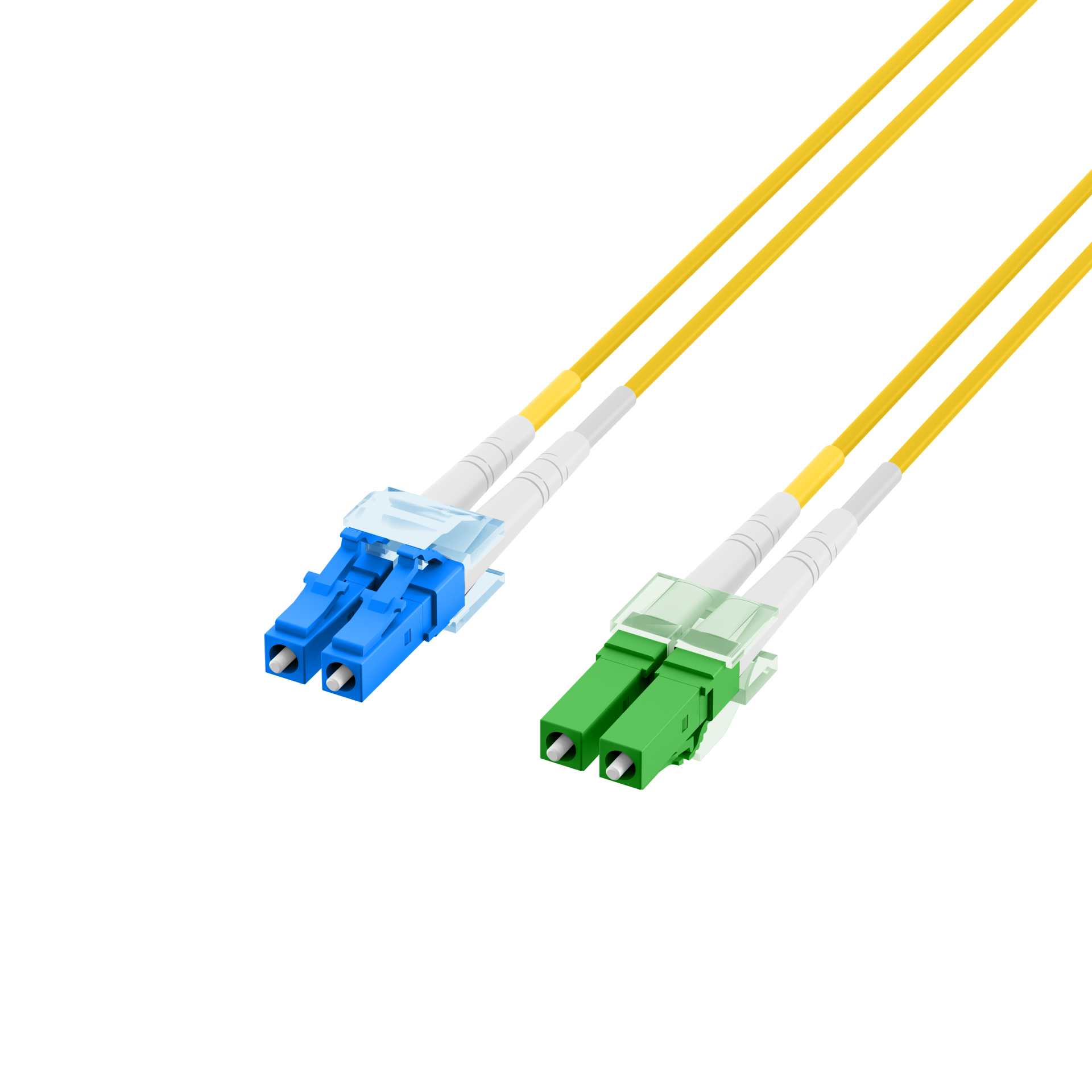 Duplex Patchcable LC/APC-LC OS2 G652D 15m LSZH 2mm yellow