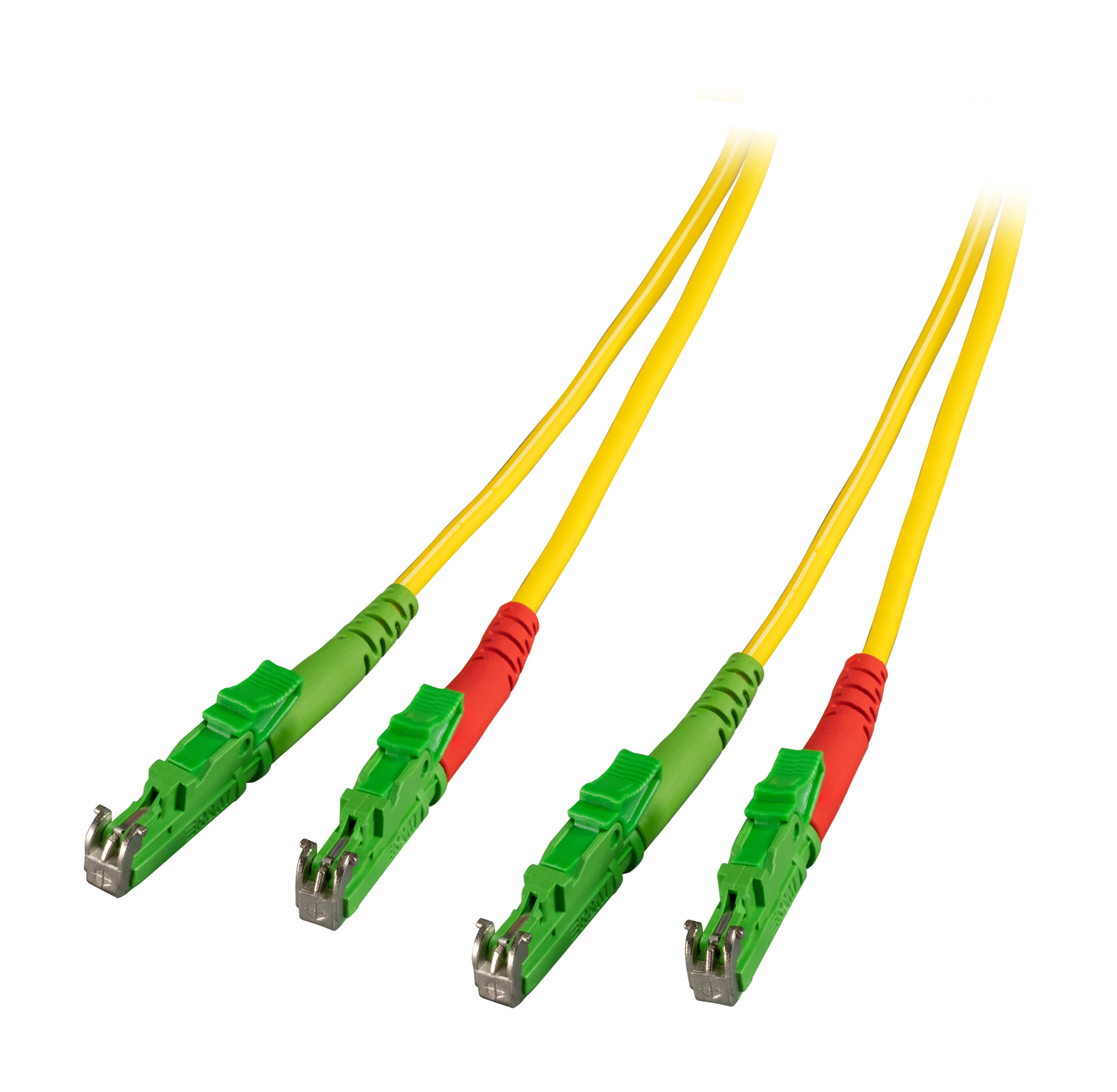 Duplex Jumper E2000®/APC-E2000®/APC 9/125µ, G657A, LSZH, yellow, 3.0mm, 2m