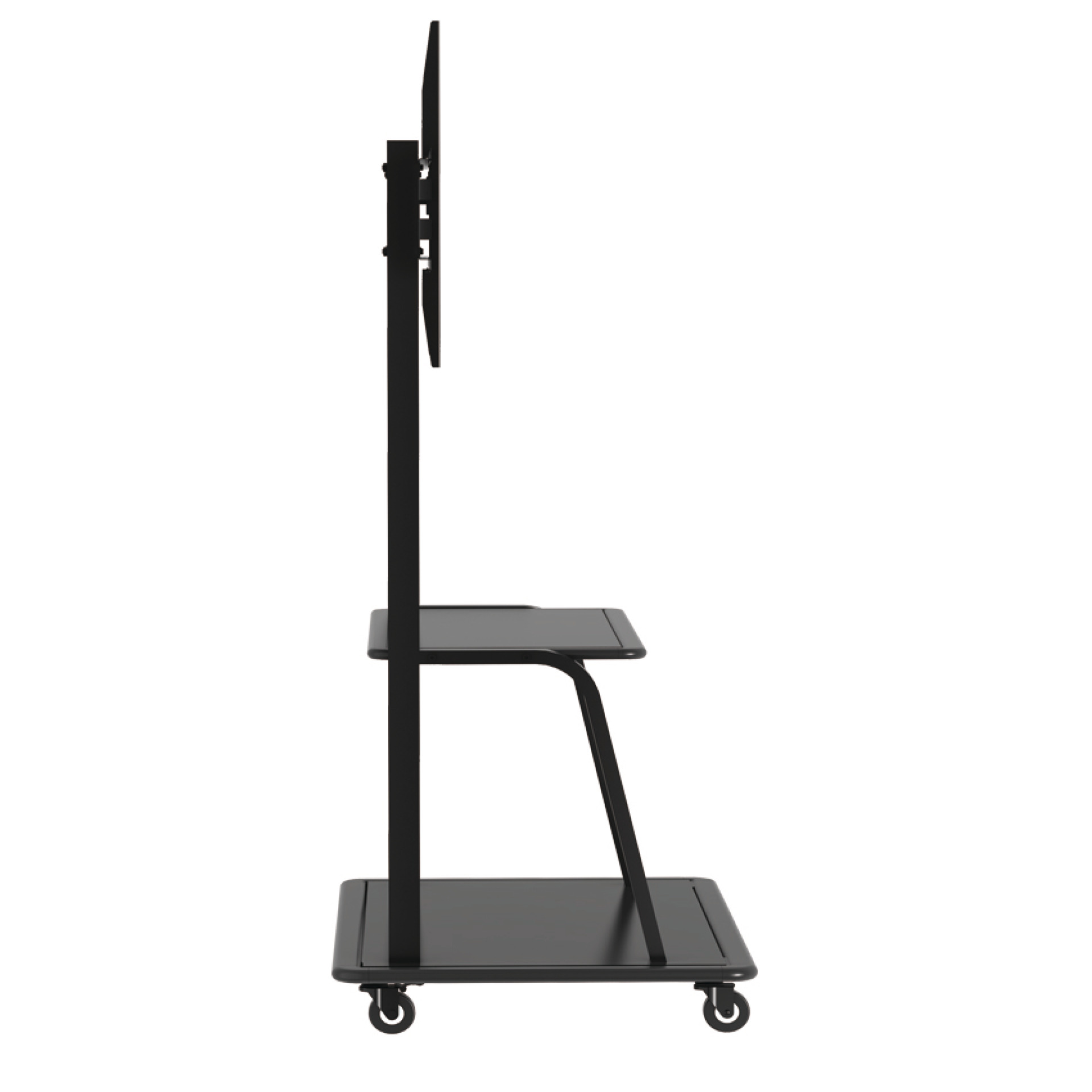 Trolley floor support for LCD LED TV 55-110", with shelf