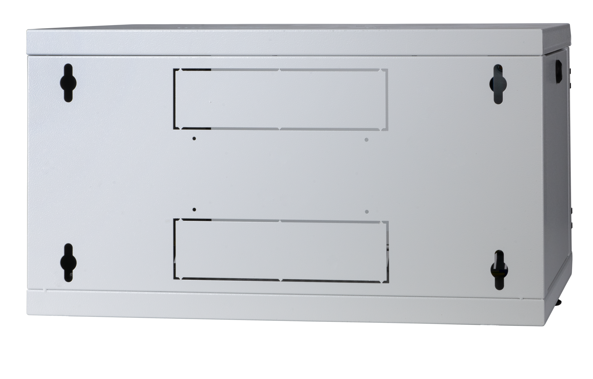 19" Wall Housing 12U, Fixed, 1-Part, RAL7035, Depth 600 mm