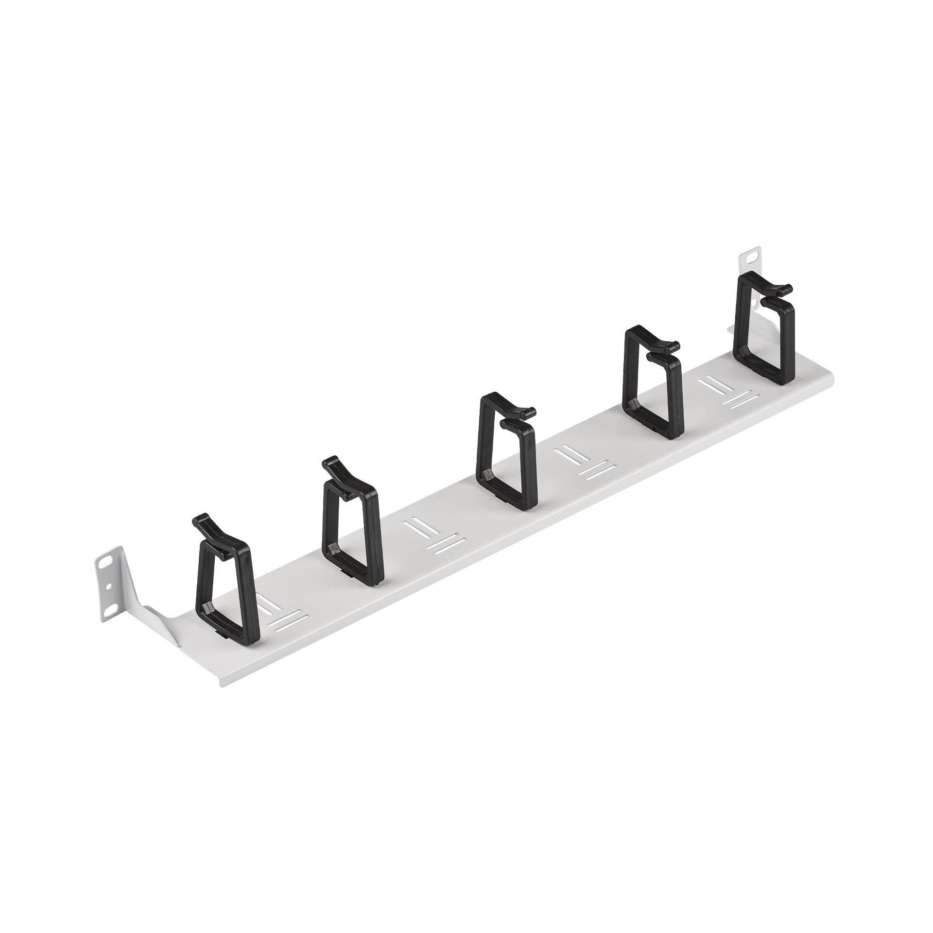 19" 0U Cable Routing Bracket, 5 Brackets, RAL9005