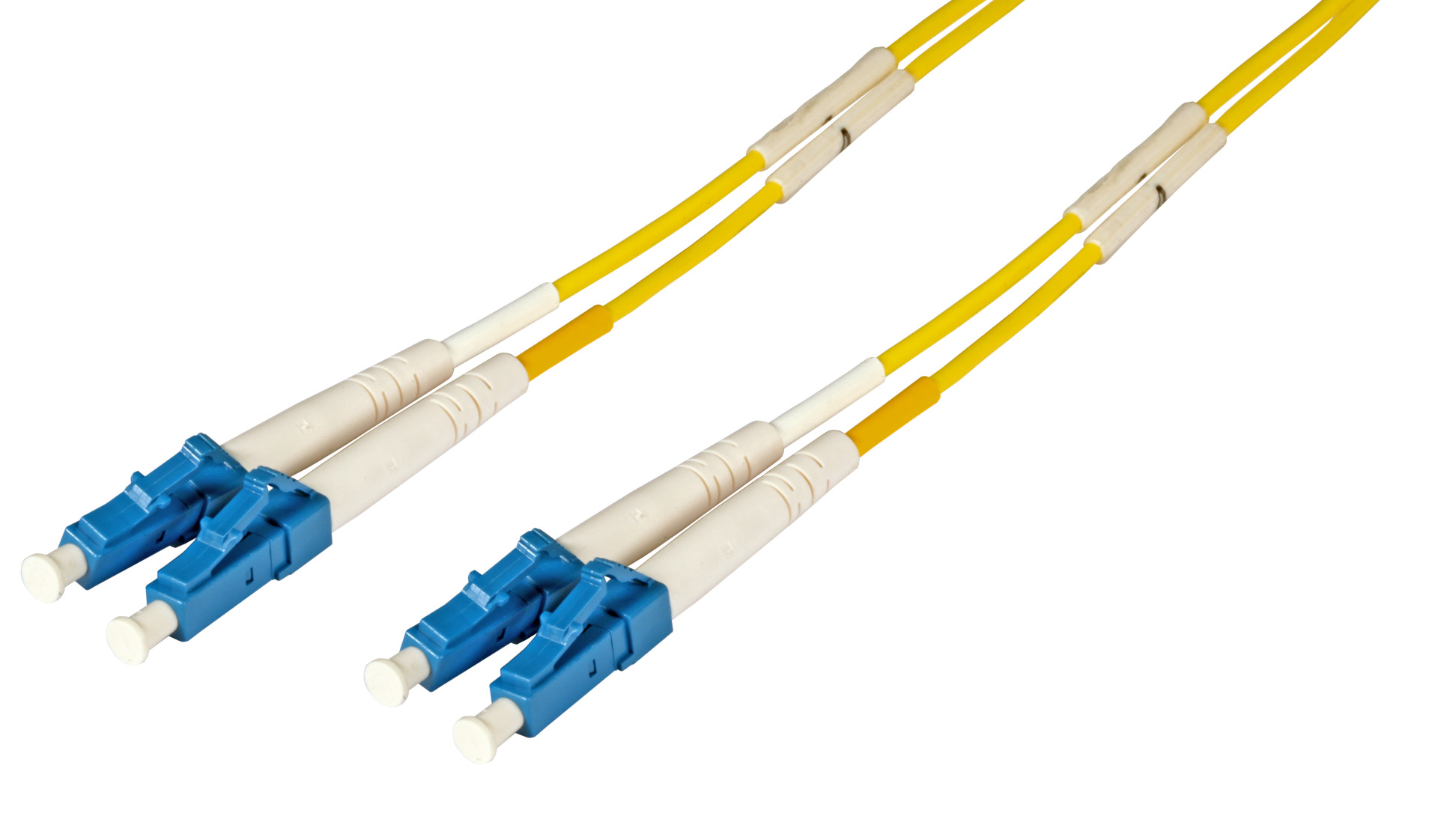 Duplex Patchcable LC-LC OS2 G652D 1m LSZH 2mm yellow