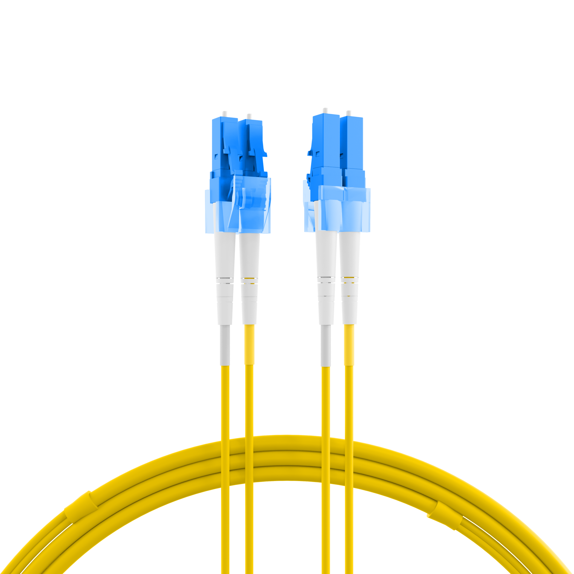 Duplex Patchcable LC-LC OS2 G652D 1m LSZH 2mm yellow