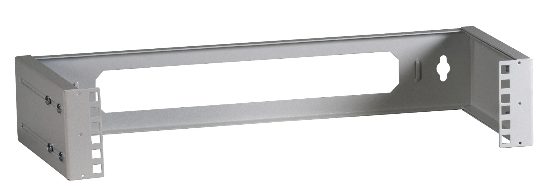 19" 2U Wall Bracket, Depth-Adj., RAL7035