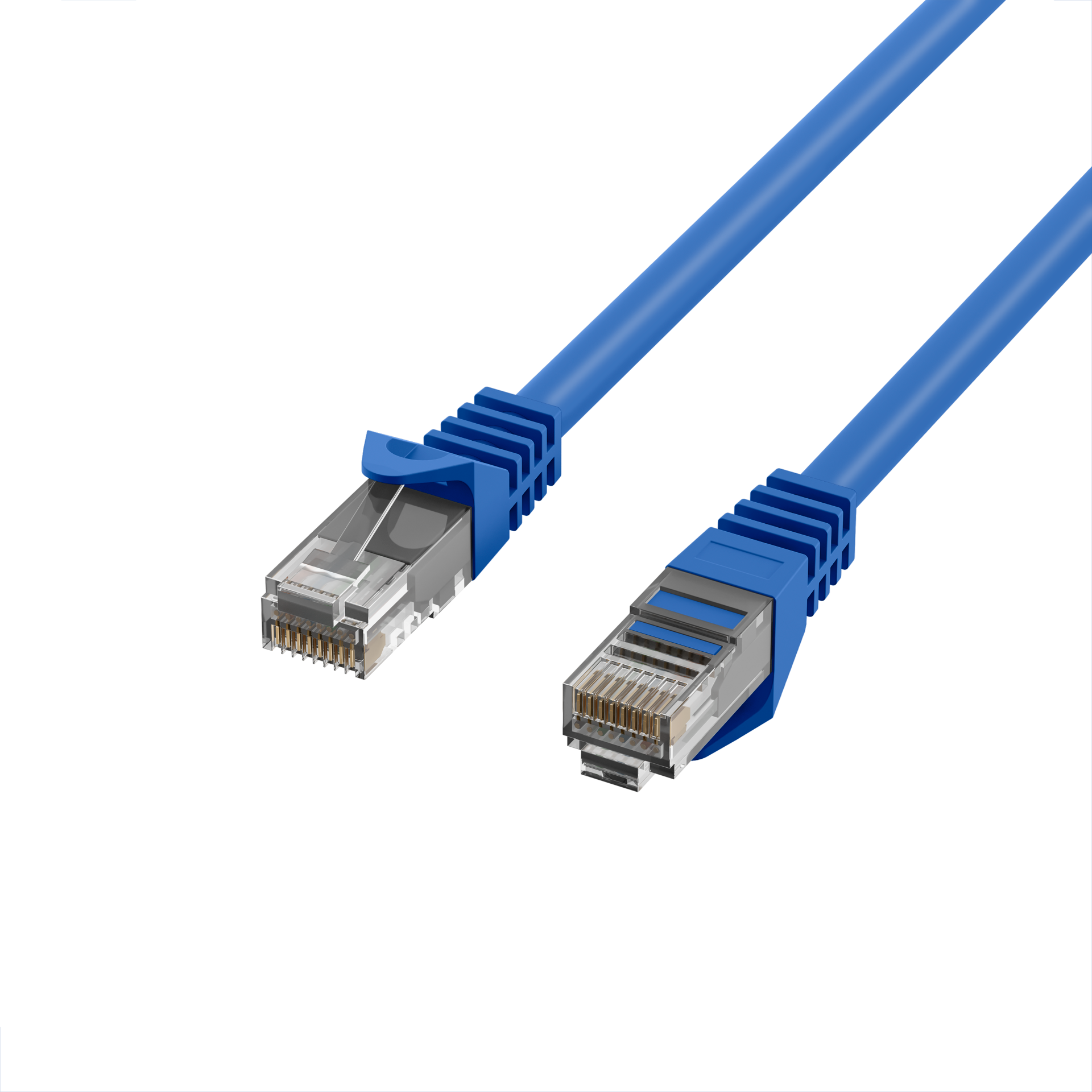 RJ45 Patch Cord Cat.5e U/UTP LSZH CCA AWG24/7 blue 10m