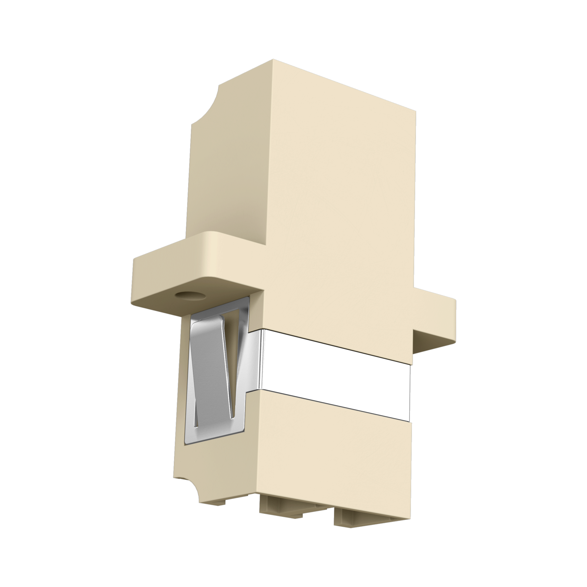 Adapter  LC Duplex OM1-2 beige 