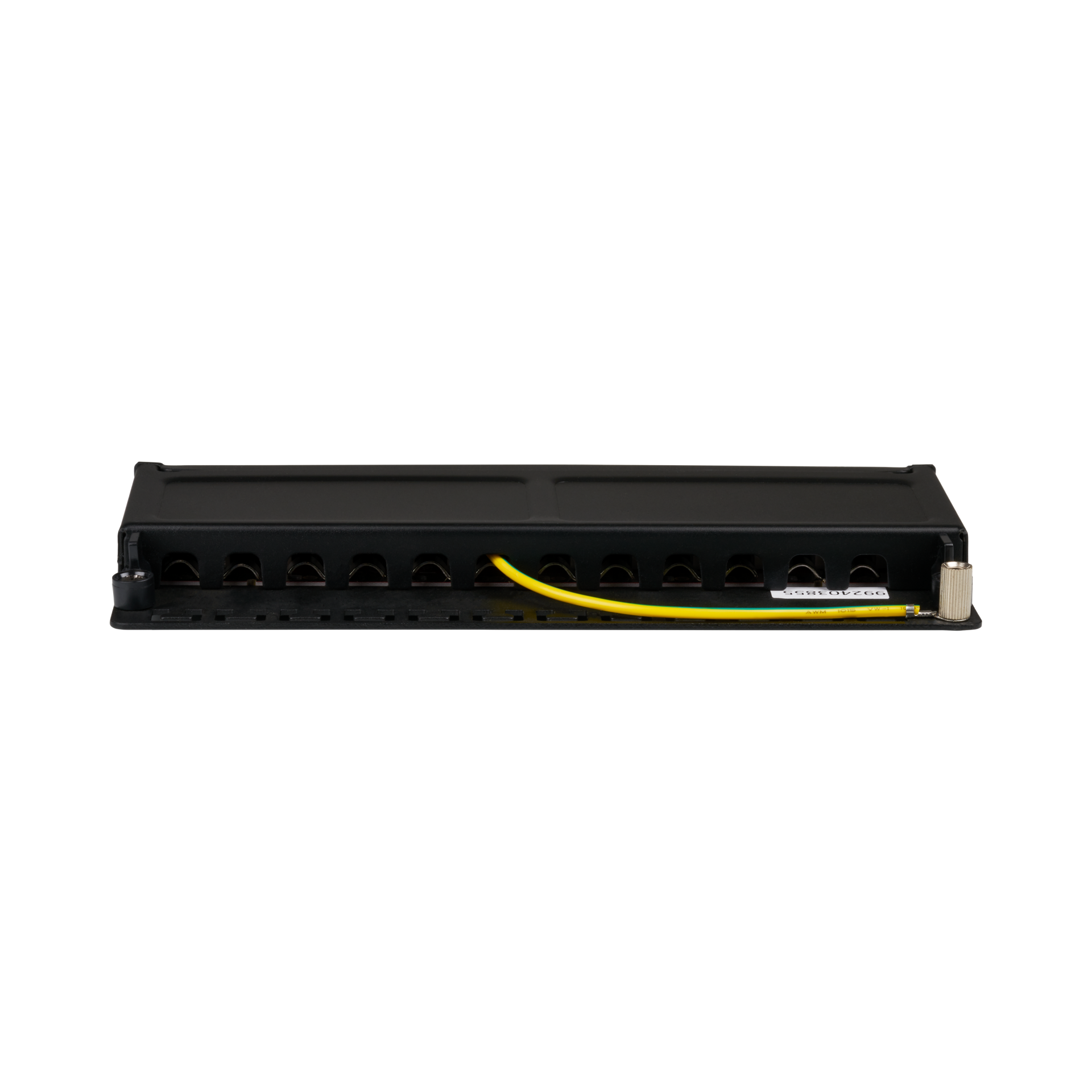 Mini-Patchpanel STP 12xRJ45 Cat.6A, 10“ 0,5U, RAL9005 black