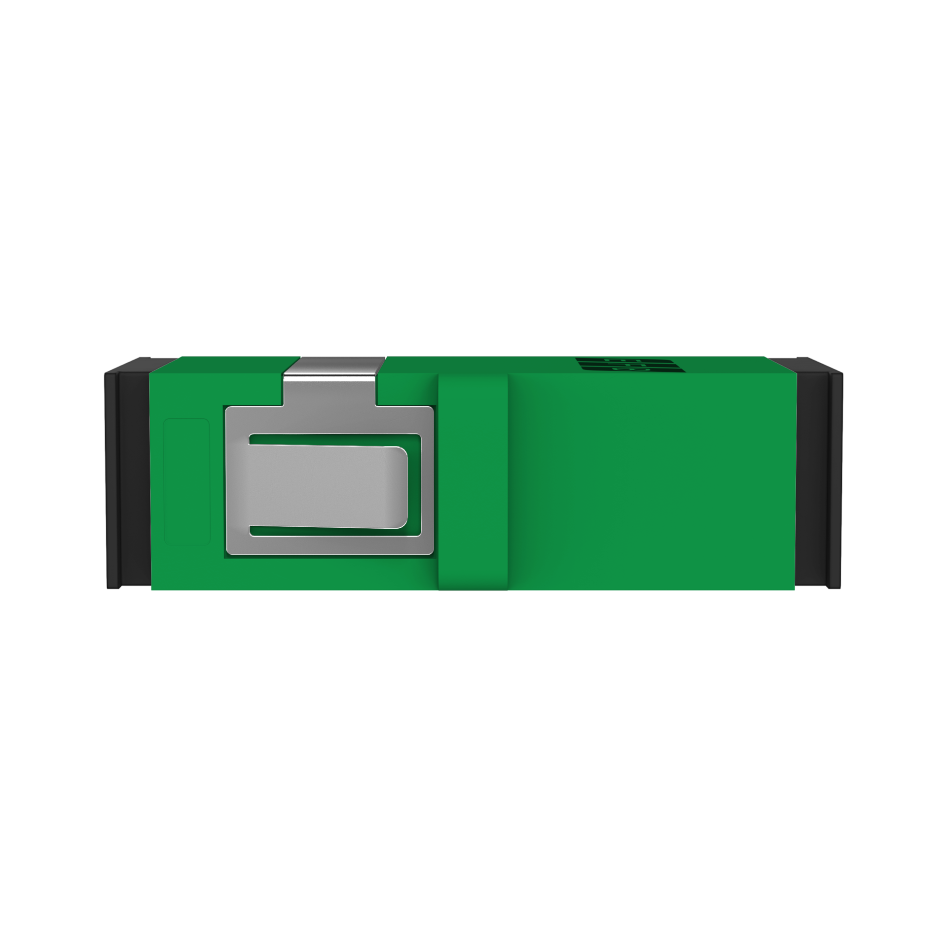 Adapter  SC/APC Simplex OS2 green flangeless