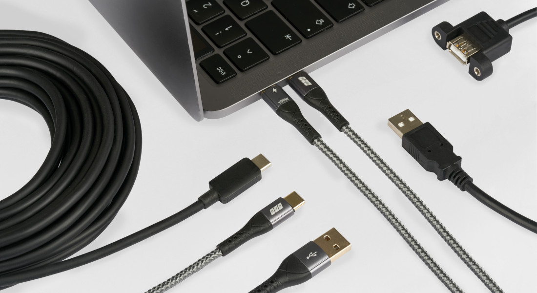EFB-Elektronik USB-kabler og -adaptere - USB-C- og USB-A-forbindelser af høj kvalitet til dataoverførsel og strømforsyning til bærbare computere og perifere enheder
