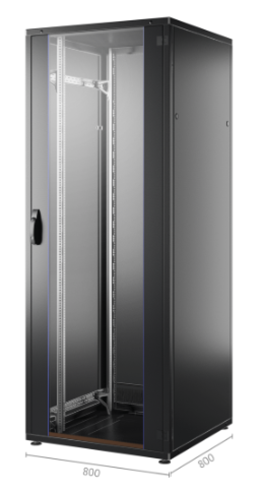 19" Network Cabinet PRO, 800x800 mm, RAL9005