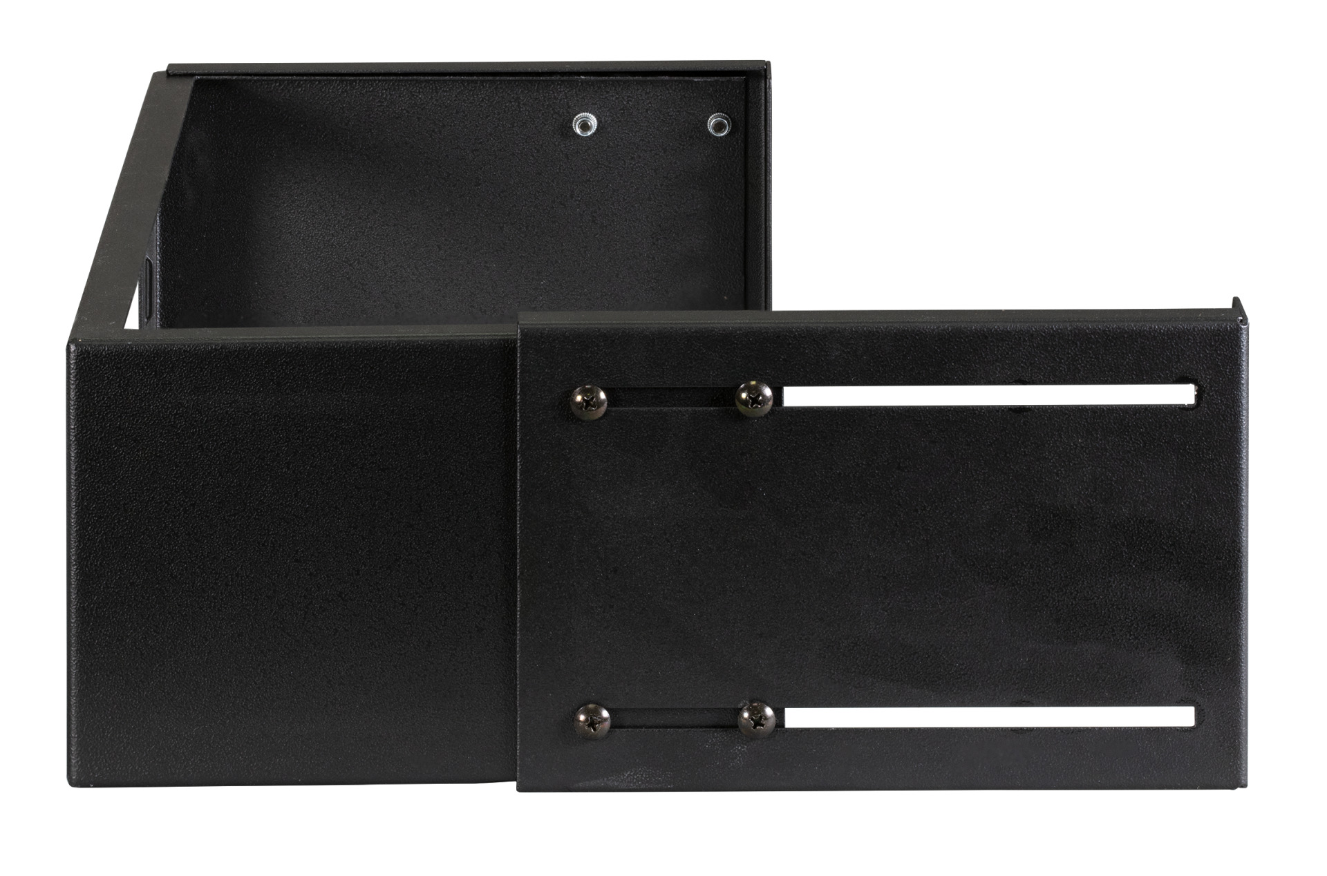 19" 3U Wall Bracket, Depth-Adj., RAL7035