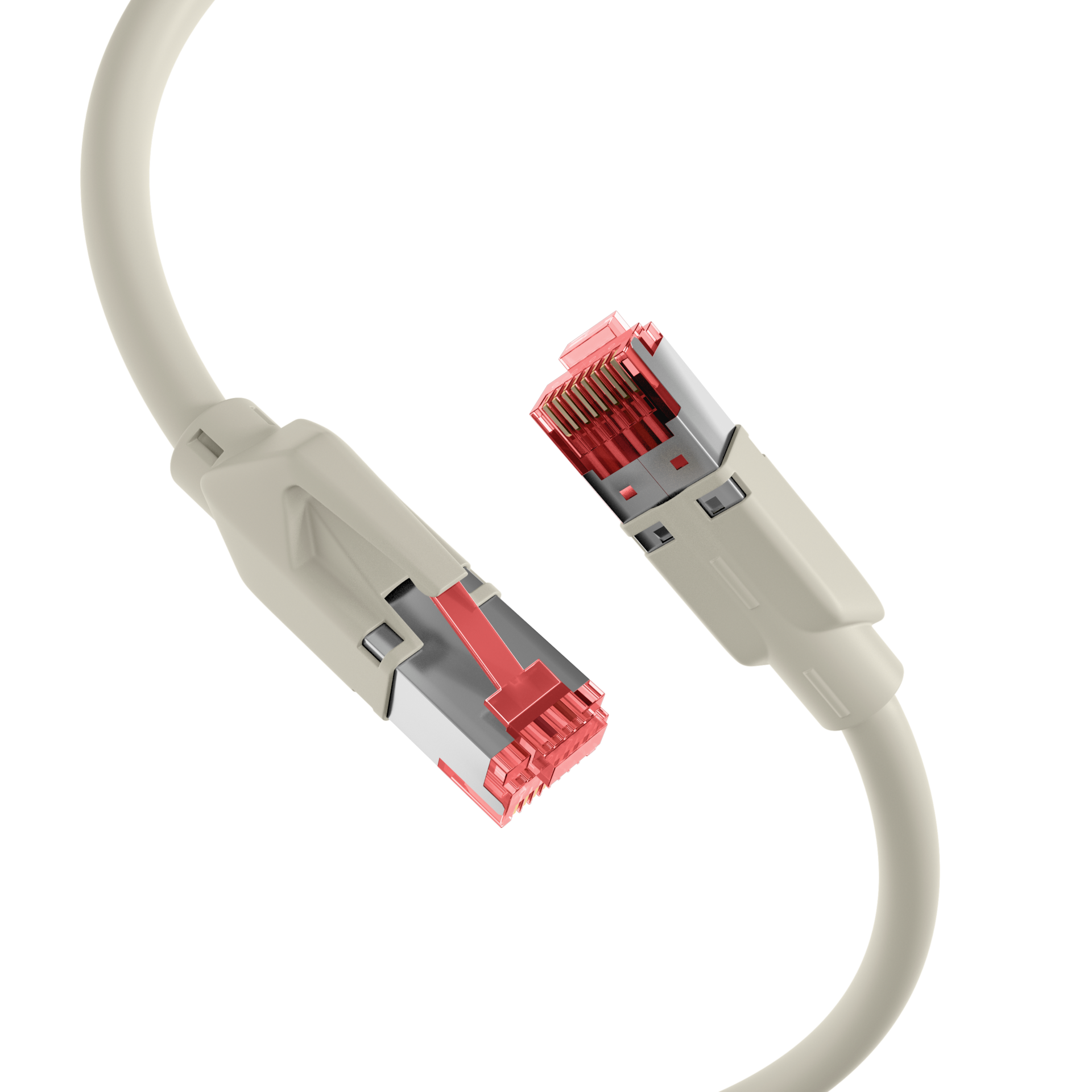 RJ45 Crossover Patch cable S/FTP, Cat.6, TM21, UC900, 3m, grey